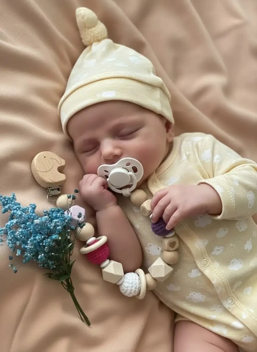 Boncuklu- Renkli Emzik Askısı