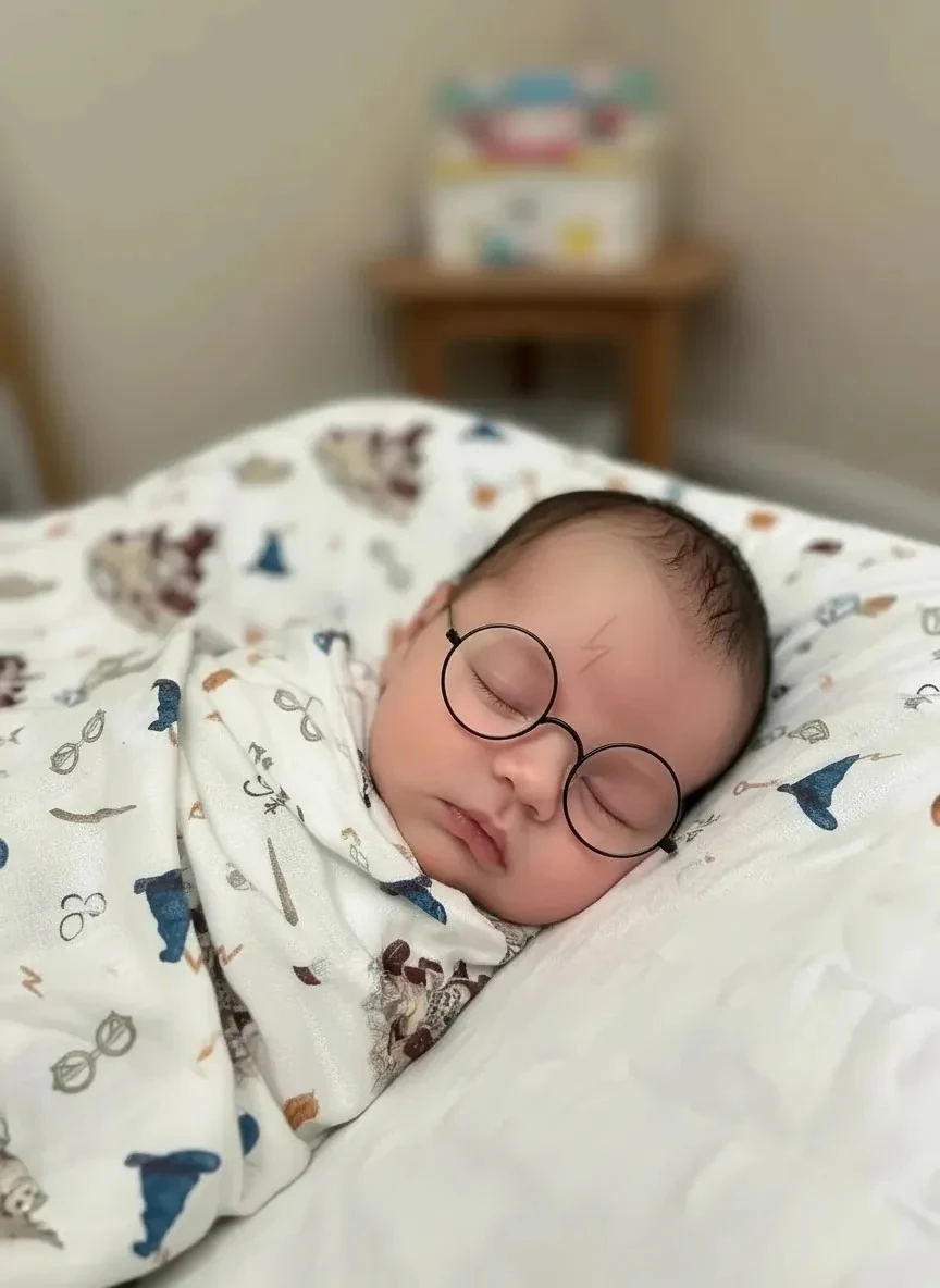 Harry Potter ve Düz Renkli 2'li Bebek Müslin Örtü Seti