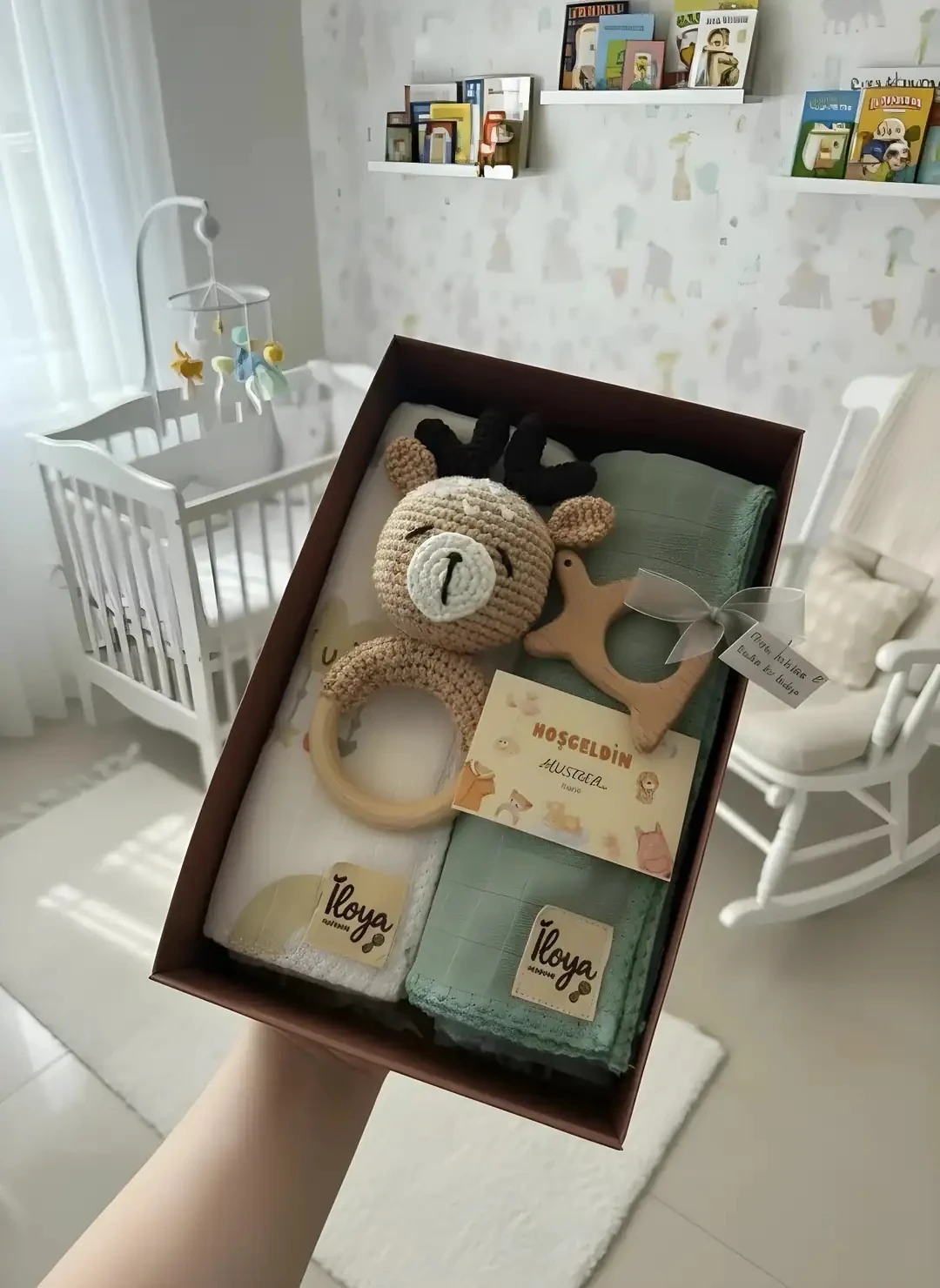 Özel Seri: Müslin Örtü Çifti & Amigurumi Geyik