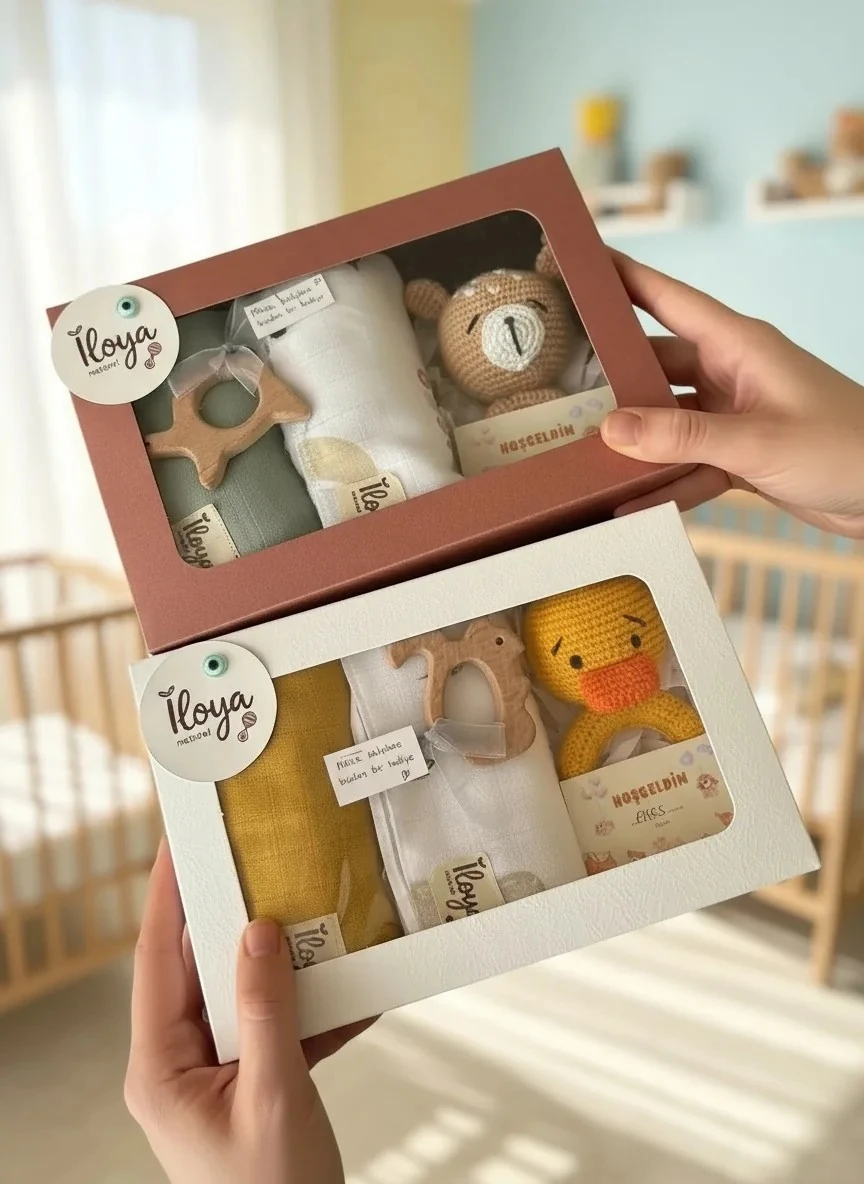 Özel Seri: Müslin Örtü Çifti & Amigurumi Ördek