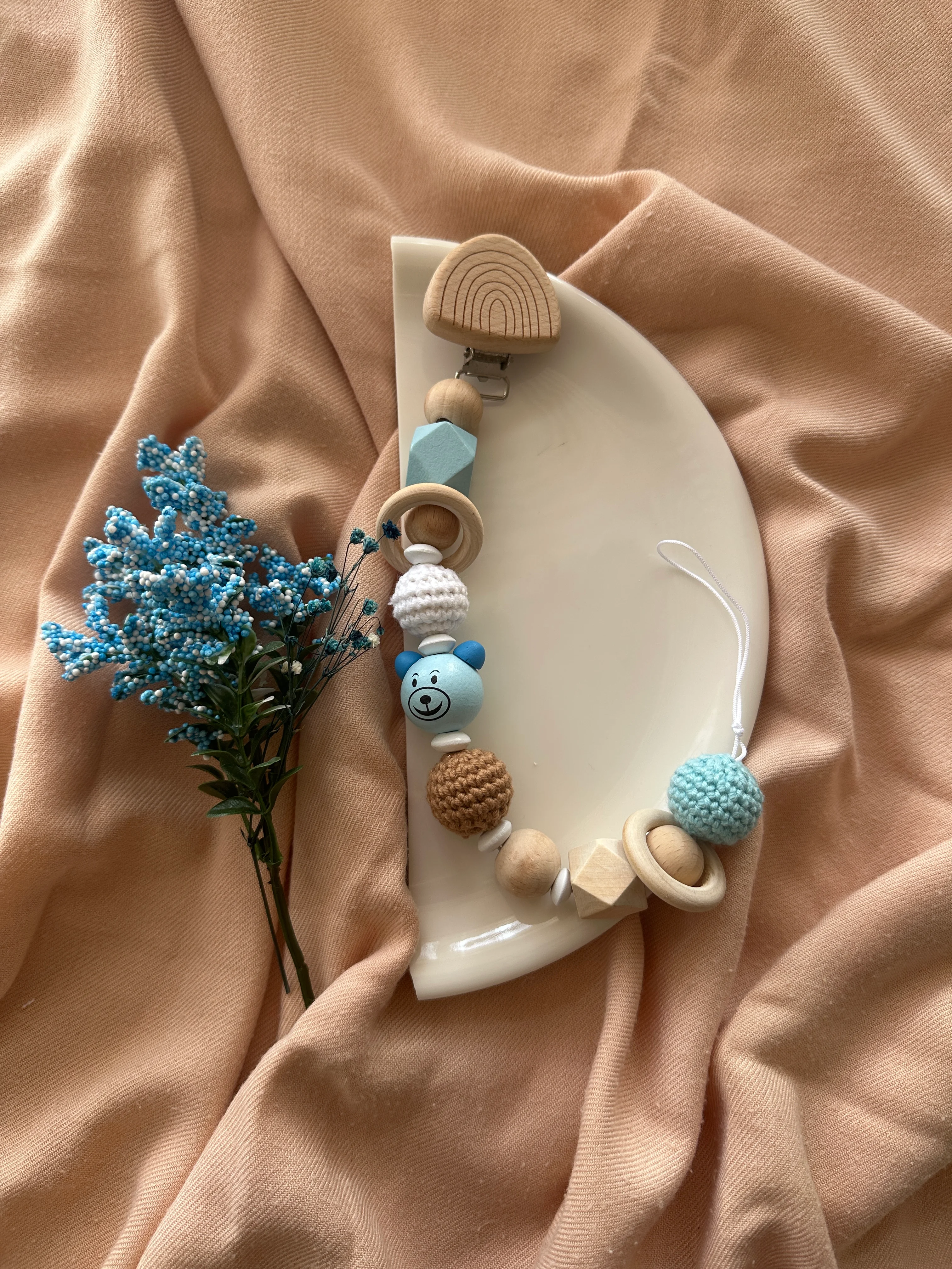 Koala Bebek Seti | Kişiye Özel İsimli Emzik Askılı Yenidoğan Hediye Set