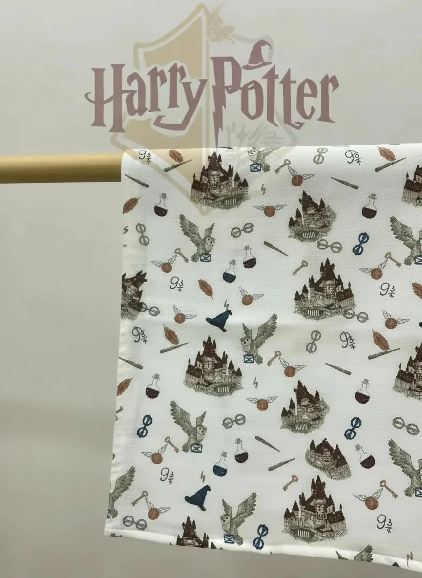 Harry Potter ve Düz Renkli 2'li Bebek Müslin Örtü Seti