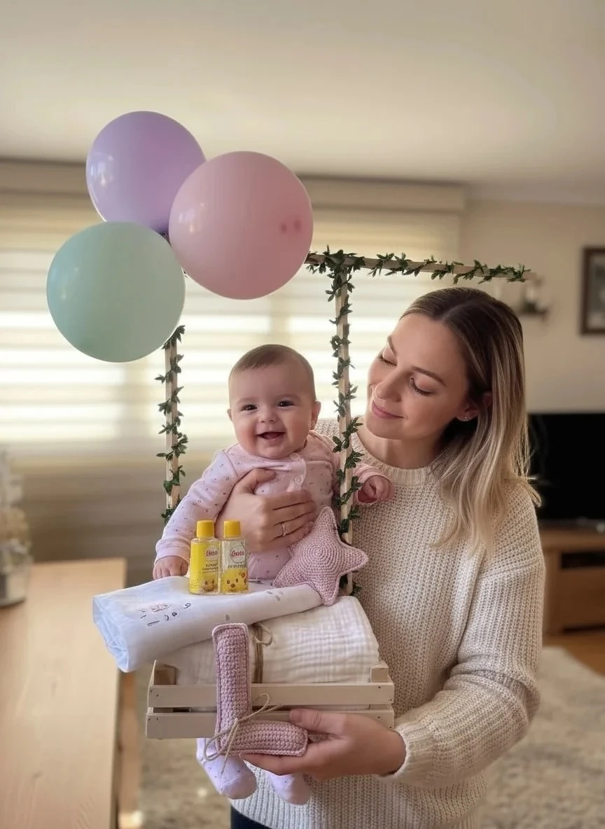 Yıldızlı Yeni Doğan Hediye Sandığı