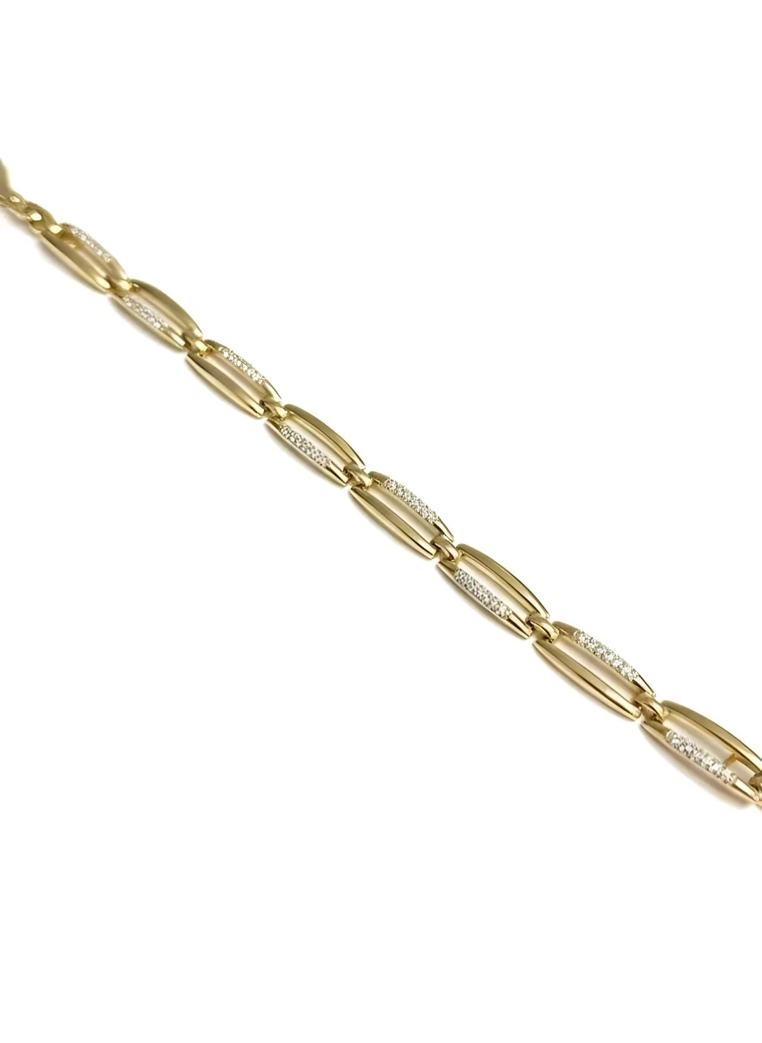 Minimal Taş Detaylı Halka Bileklik - Altın Kaplama