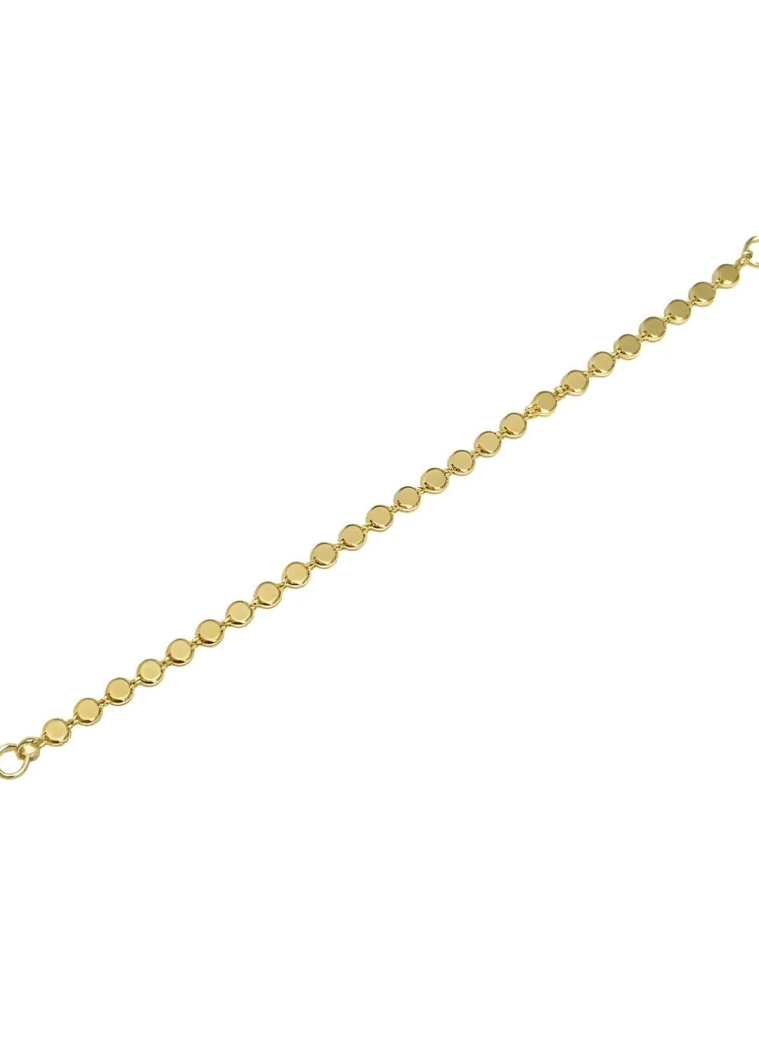 Yassı Dorika Bileklik - Altın Kaplama