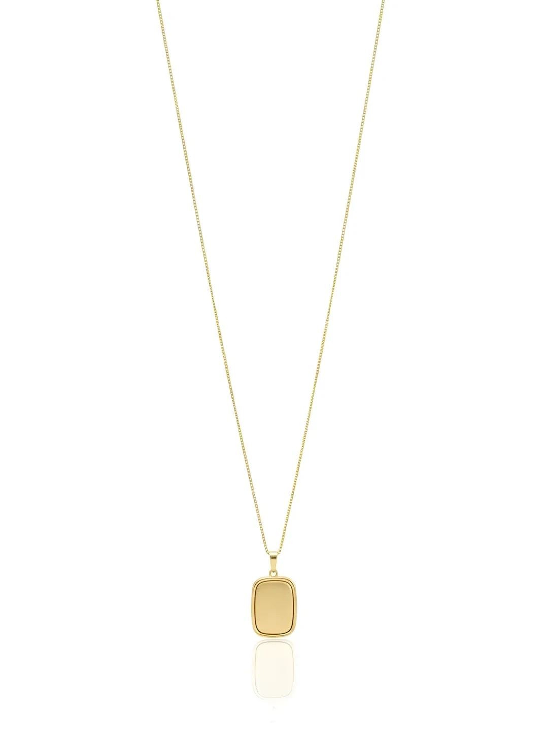 Dikdörtgen Kolye - Altın Kaplama