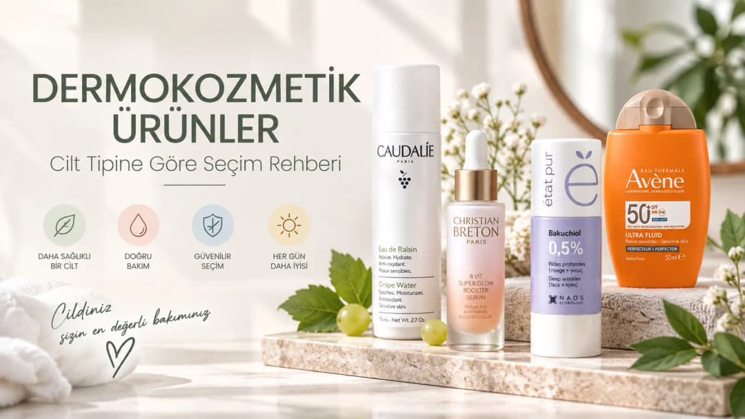 Farklı cilt ihtiyaçlarına yönelik dermokozmetik cilt bakım ürünleri
