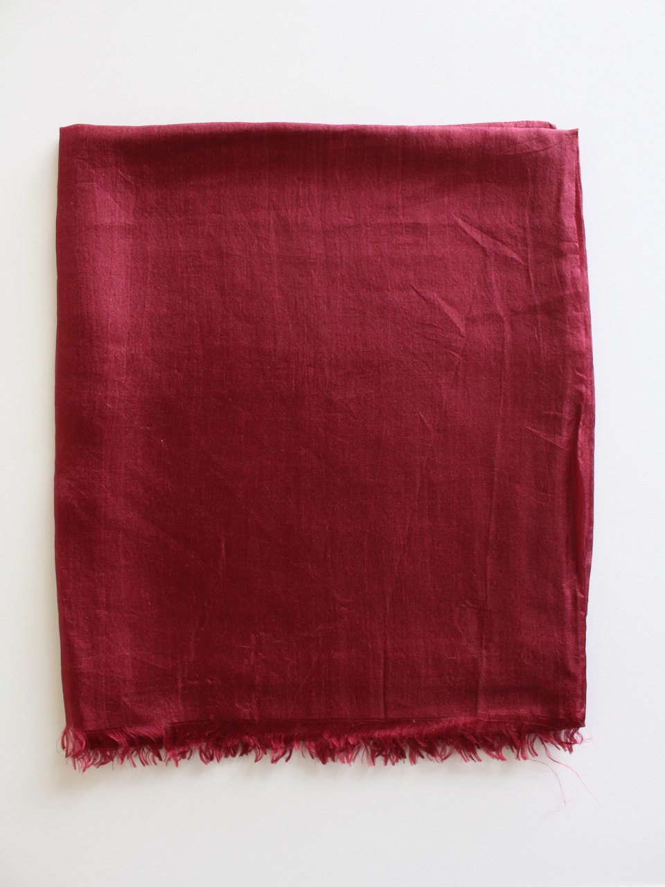 Bordo Saf İpek Şal