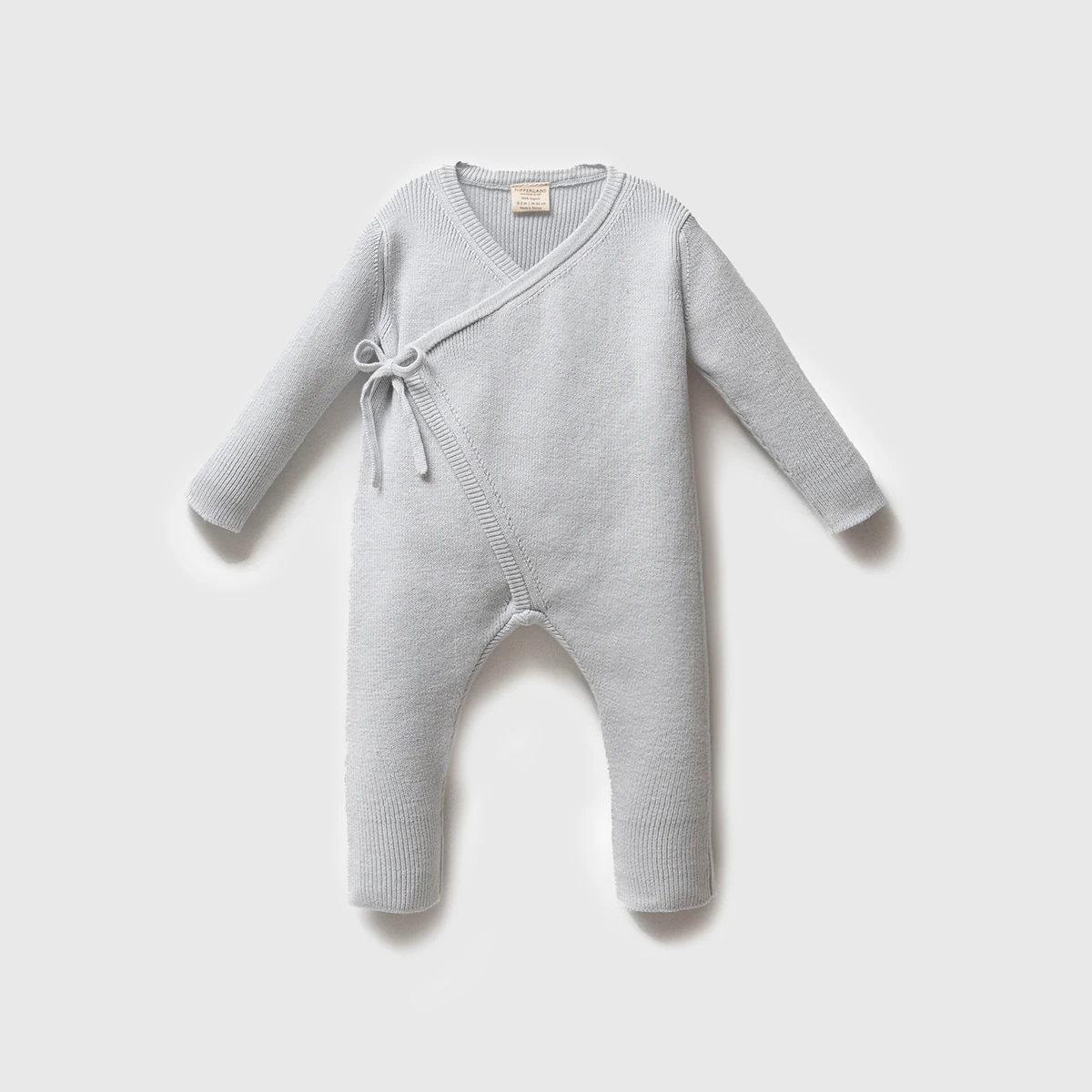 8292N-MAVİ NİPPERLAND UNISEX 3-6-9-12 AY GOTS KRUVAZE TULUM