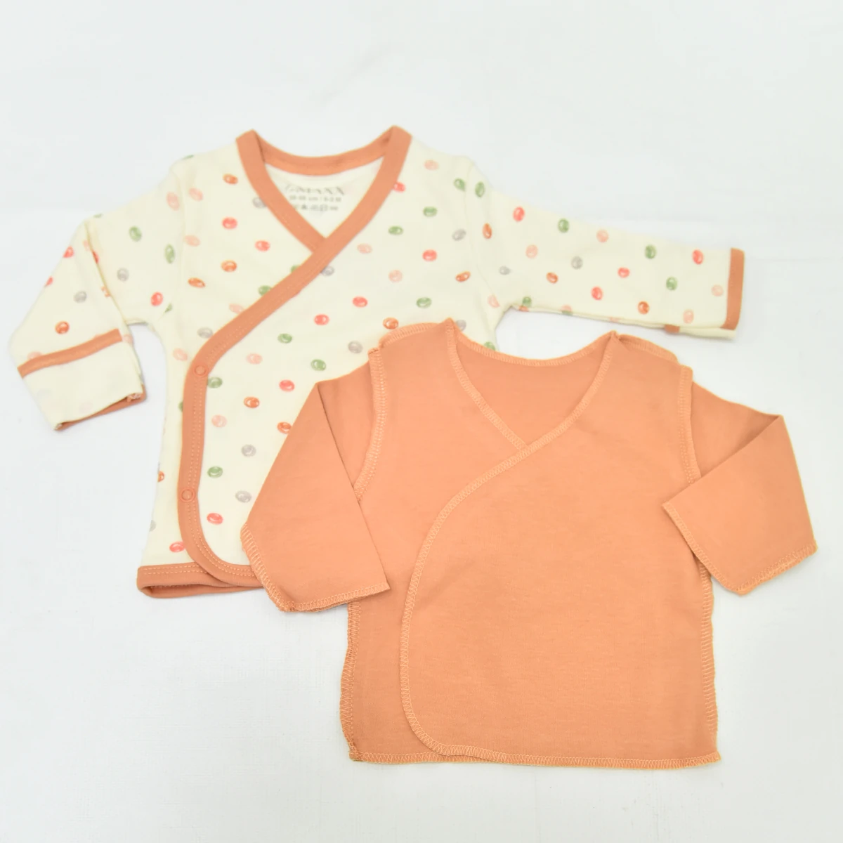 49012LV-CINNAMON LOVEMAXX КОМПЛЕКТ БОДИ В ГОРОШЕК ДЛЯ ДЕВОЧЕК 0-3 МЕСЯЦЕВ