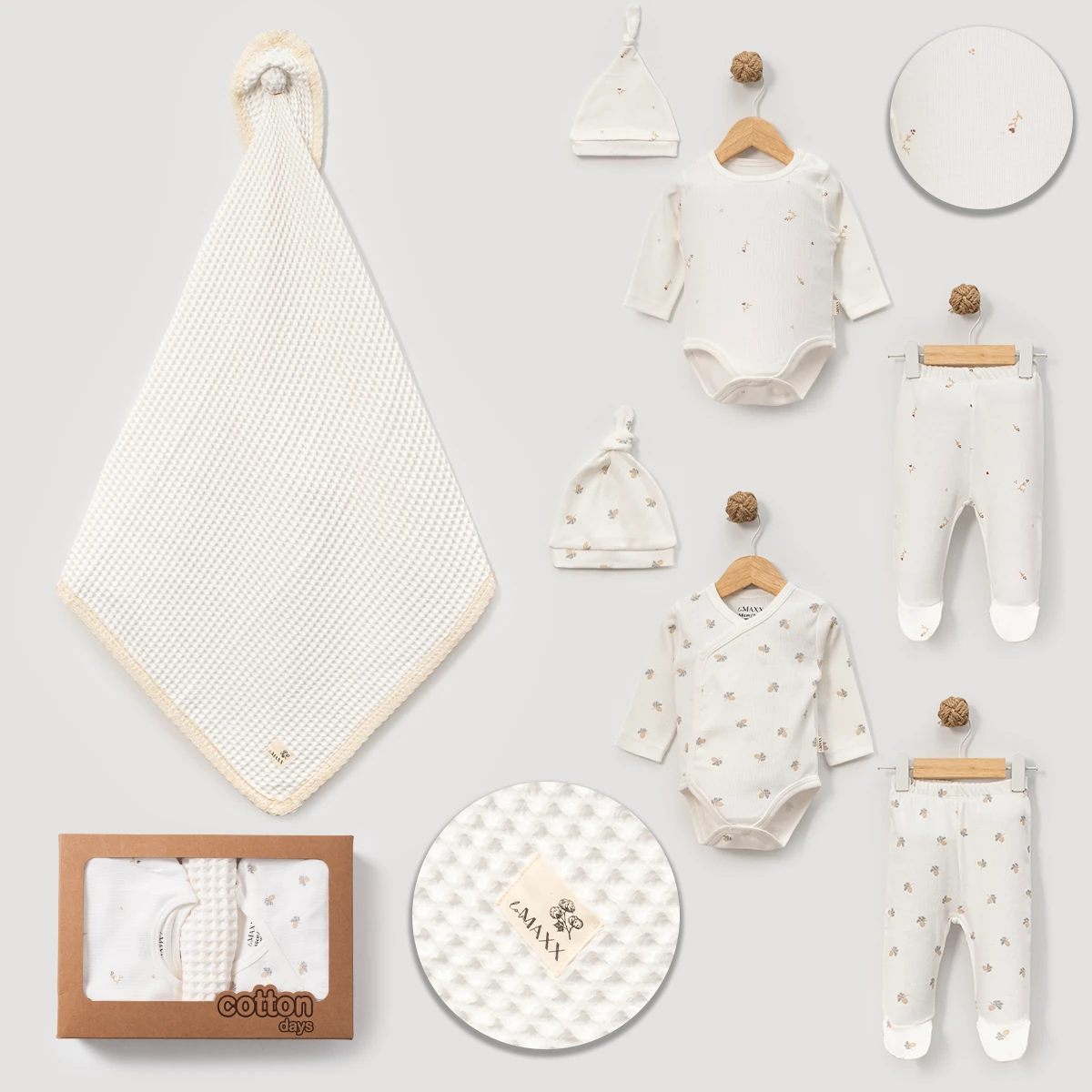 1009LV-3/6 LOVEMAXX UNISEX 0/3-3/6 AY BATTANİYELİ 7Lİ SET