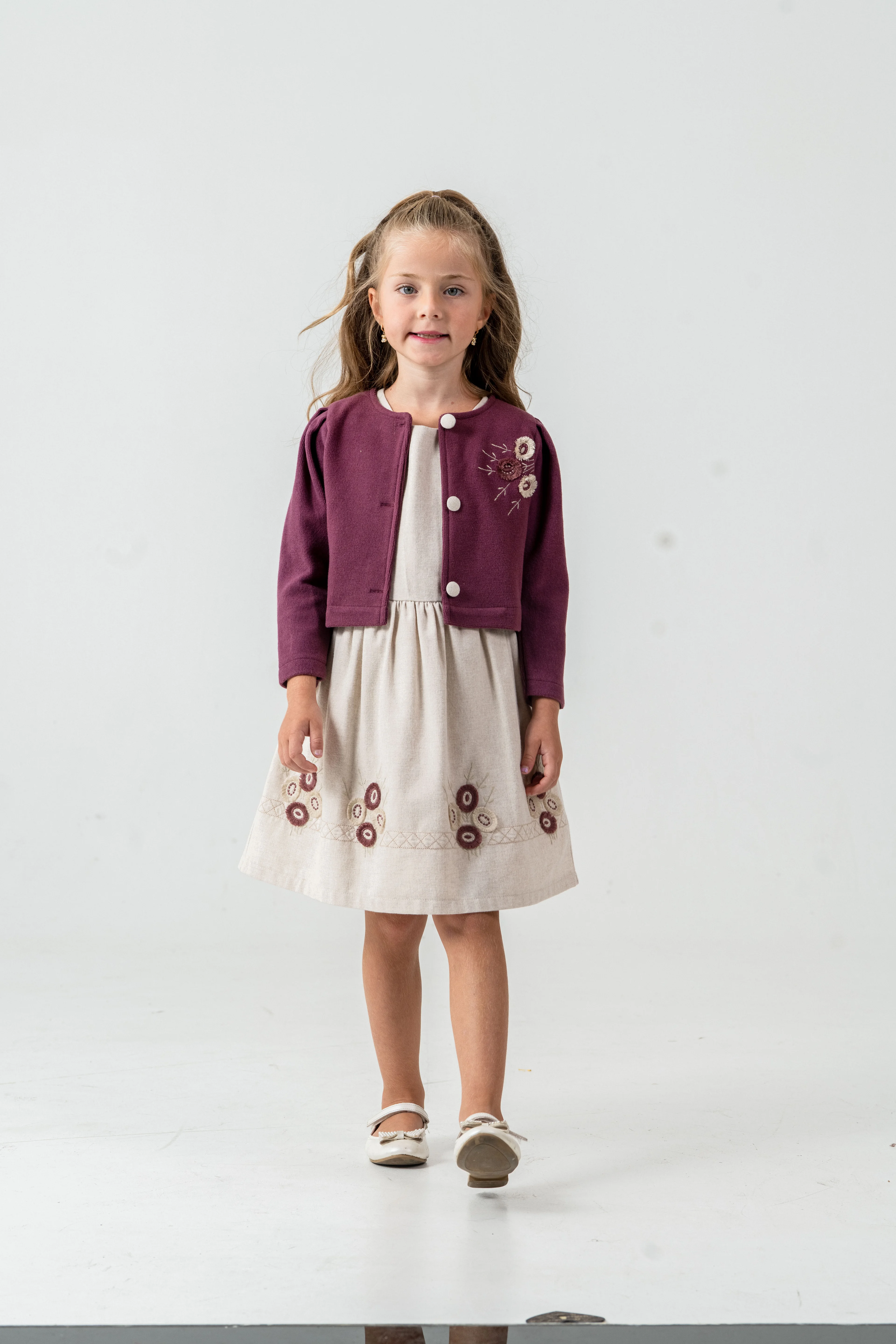 52100 ELBİSE 2 BEJ 4/5/6/7 YAŞ