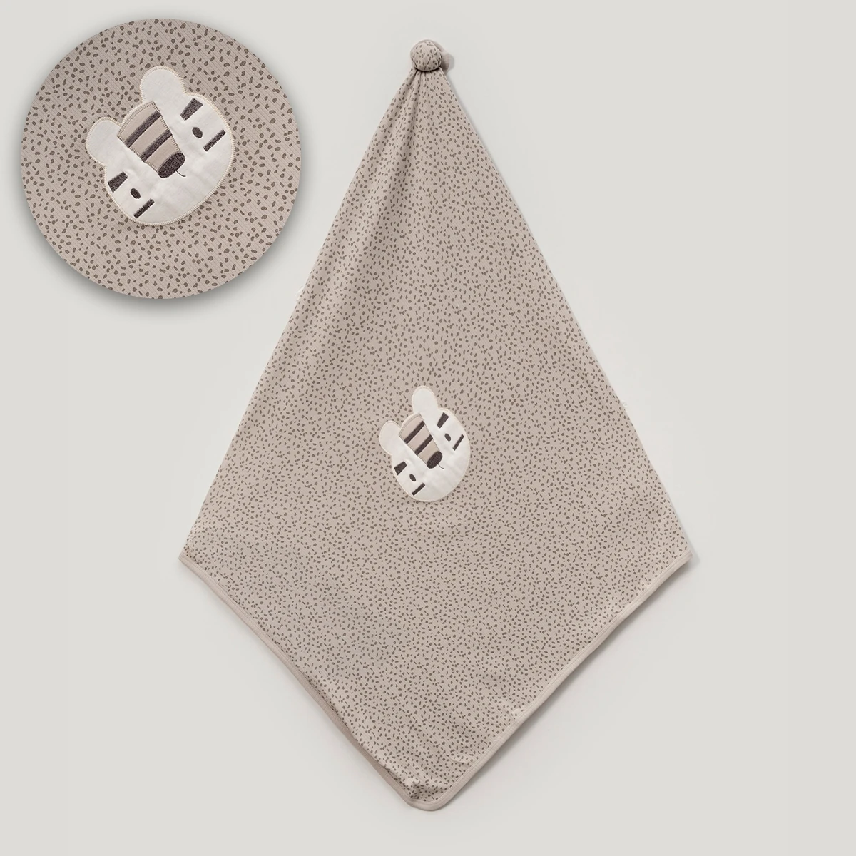 6053LV-БЕЖЕВОЕ МУЖСКОЕ ОДЕЯЛО LOVEMAXX 80*90 СМ