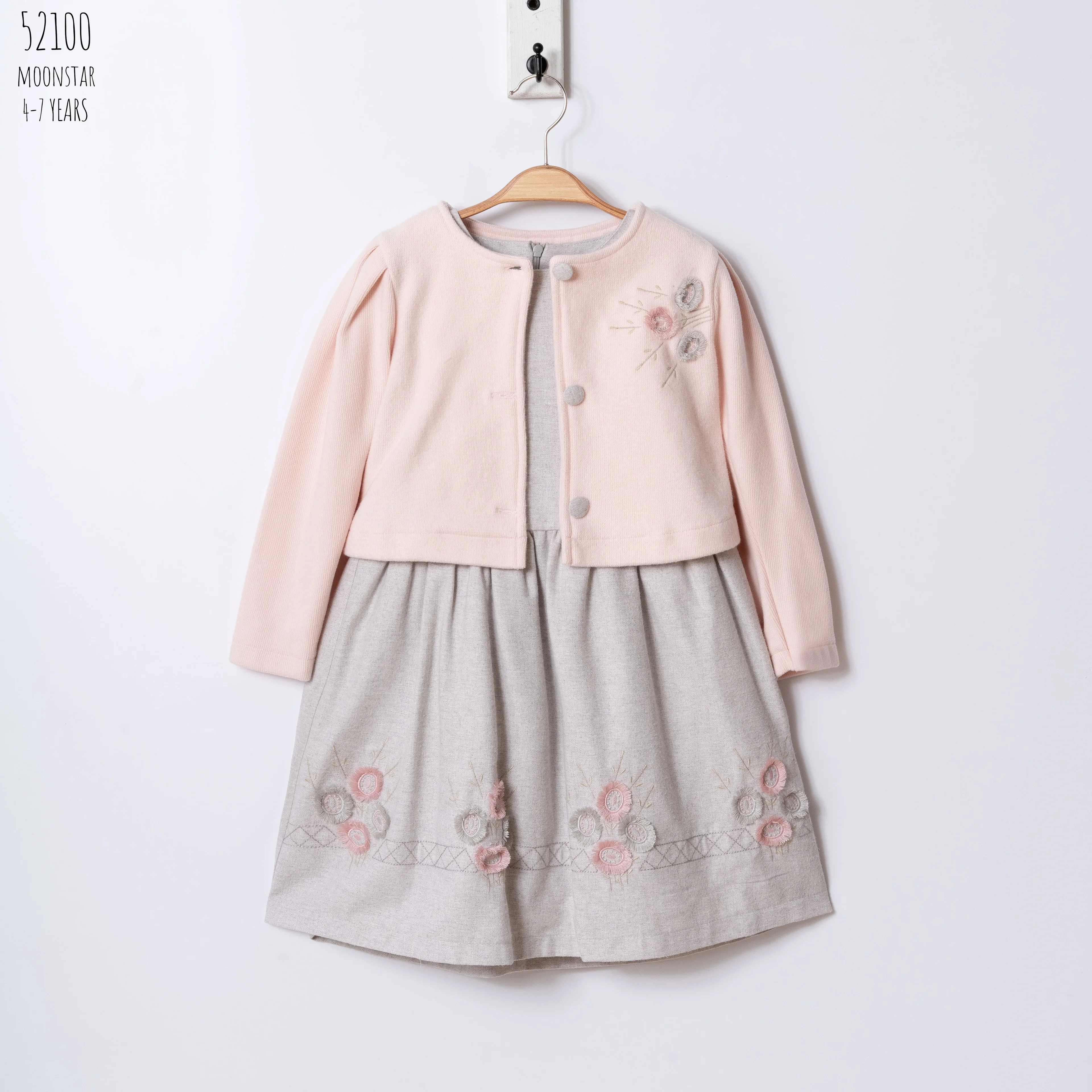 52100 ELBİSE 3 GRİ 4/5/6/7 YAŞ