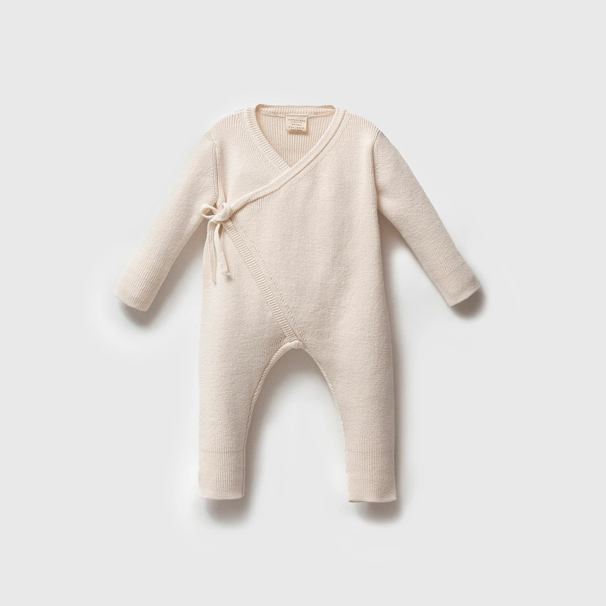 8292N-KREM NİPPERLAND UNISEX 3-6-9-12 AY GOTS KRUVAZE TULUM