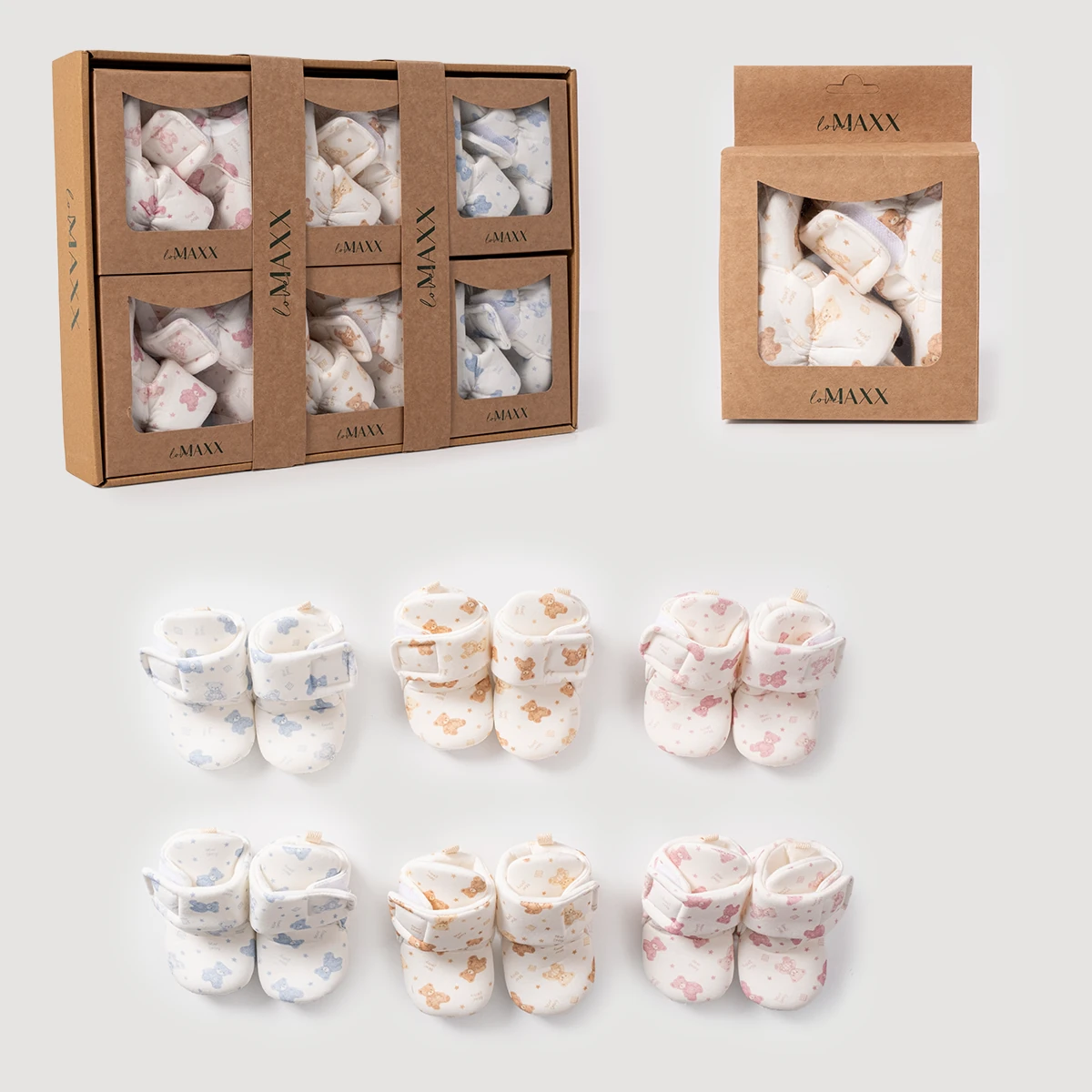 2007LV-RENKLİ LOVEMAXX KIZ 18-19 NU AYICIKLI LÜKS PATİK