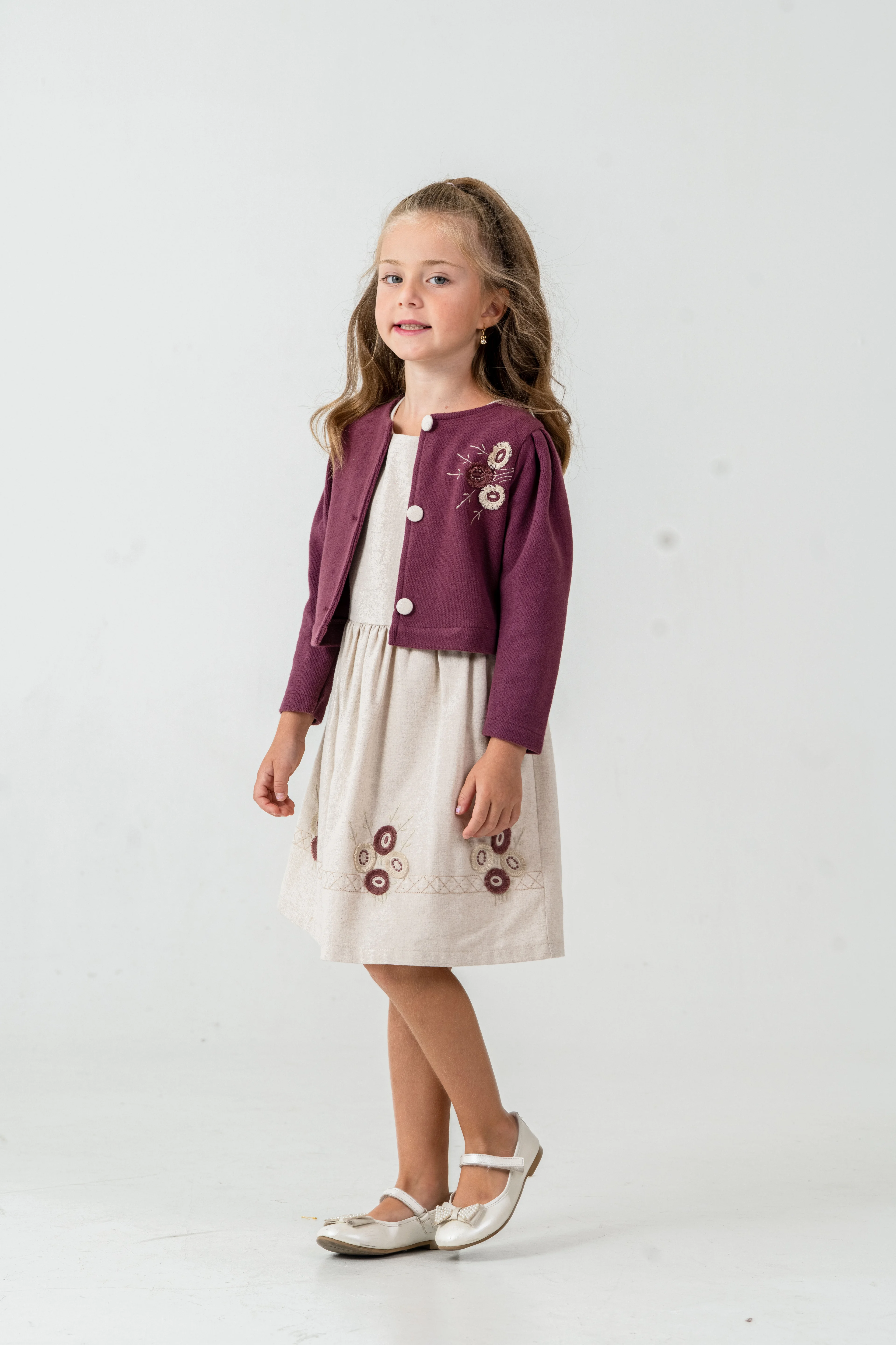 52100 ELBİSE 2 BEJ 4/5/6/7 YAŞ