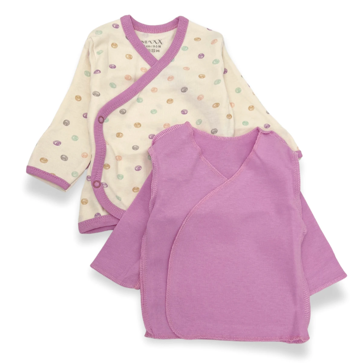 49012LV-DARK PINK LOVEMAXX GIRL 0-3 МЕСЯЦА, БОДИ В ГОРОШЕК, ВНУТРЕННЯЯ ЧАСТЬ, КОМПЛЕКТ