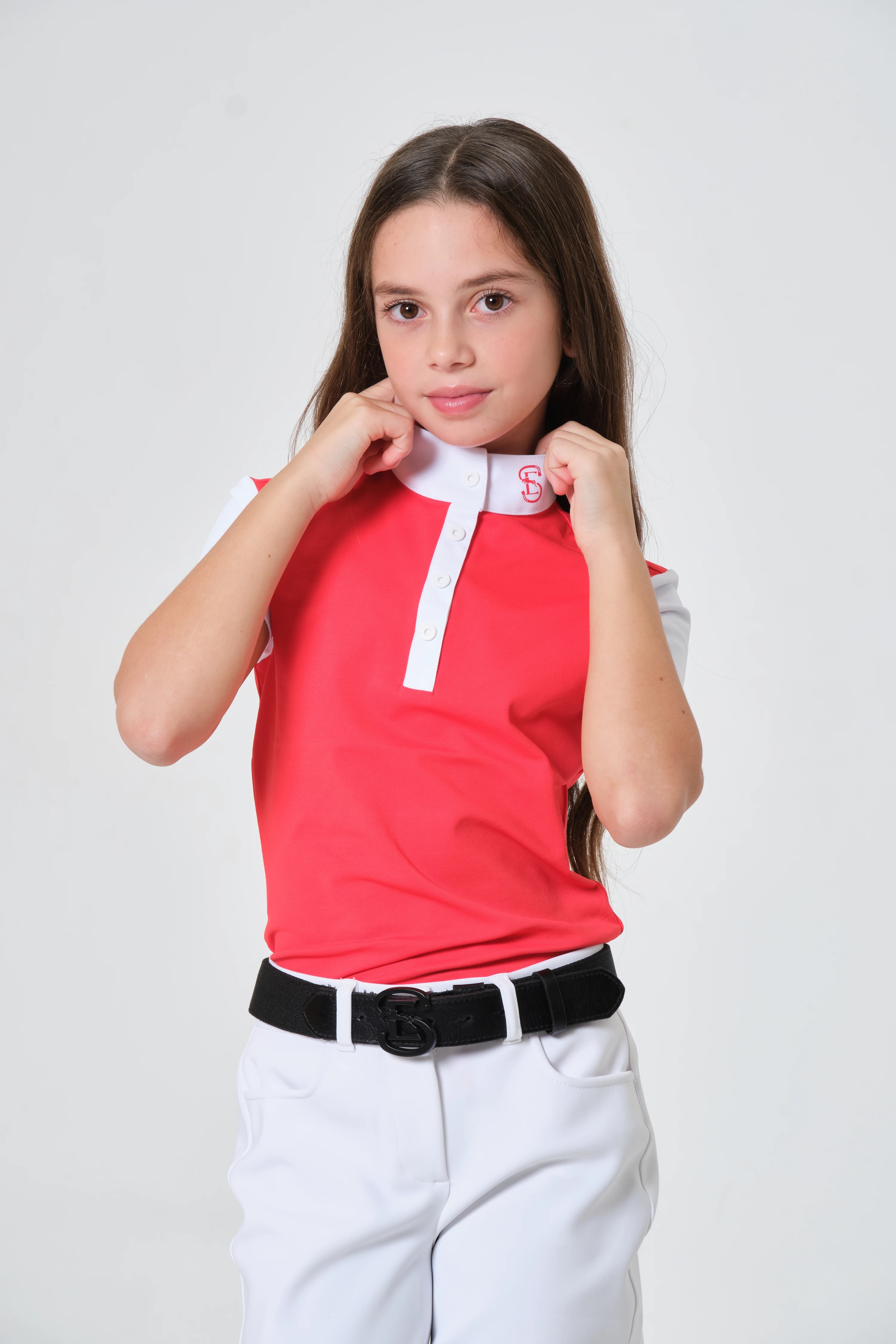 Çocuk Binici Tişörtü - Firebrick