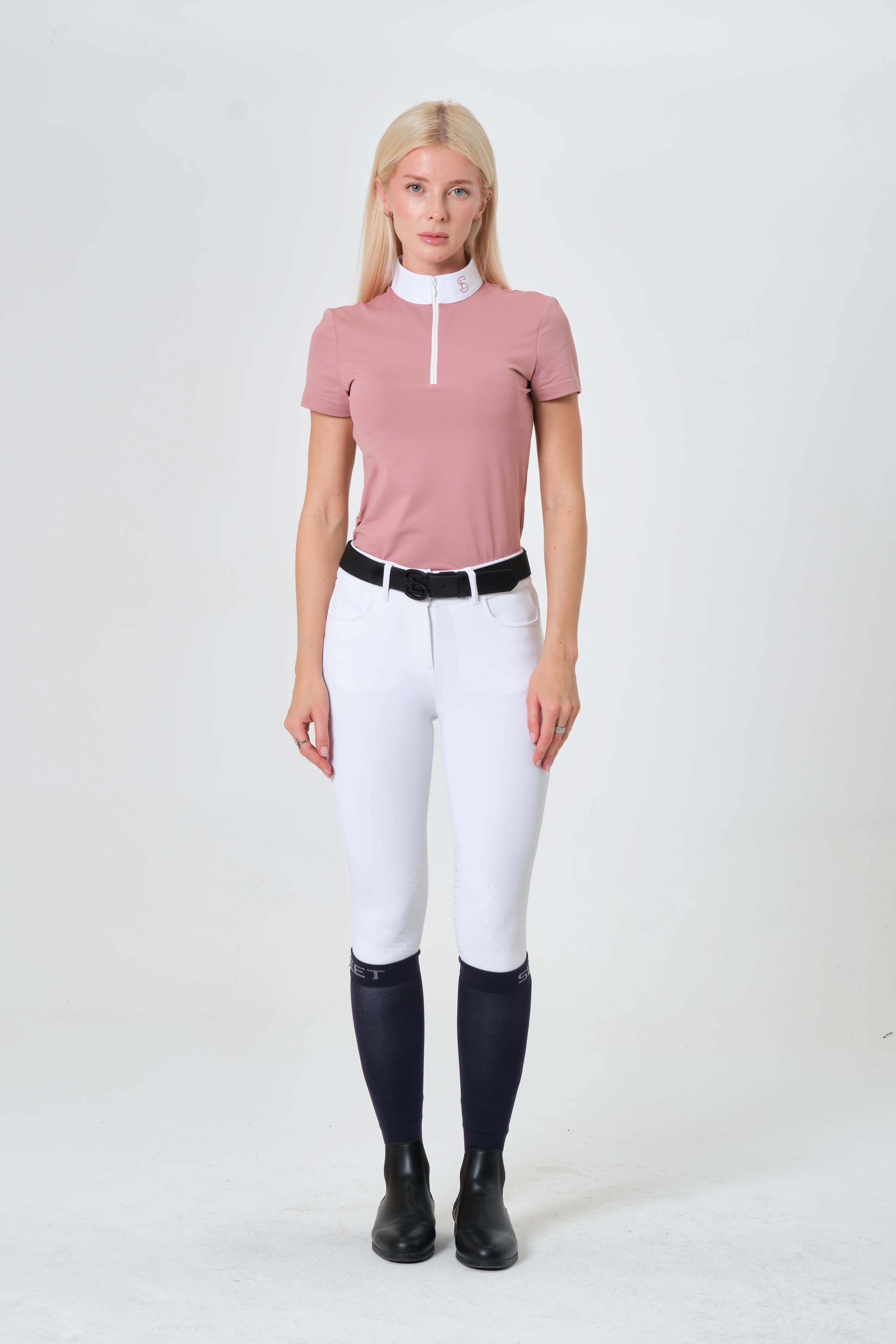 Kadın Binici Tişörtü - Rosy Brown