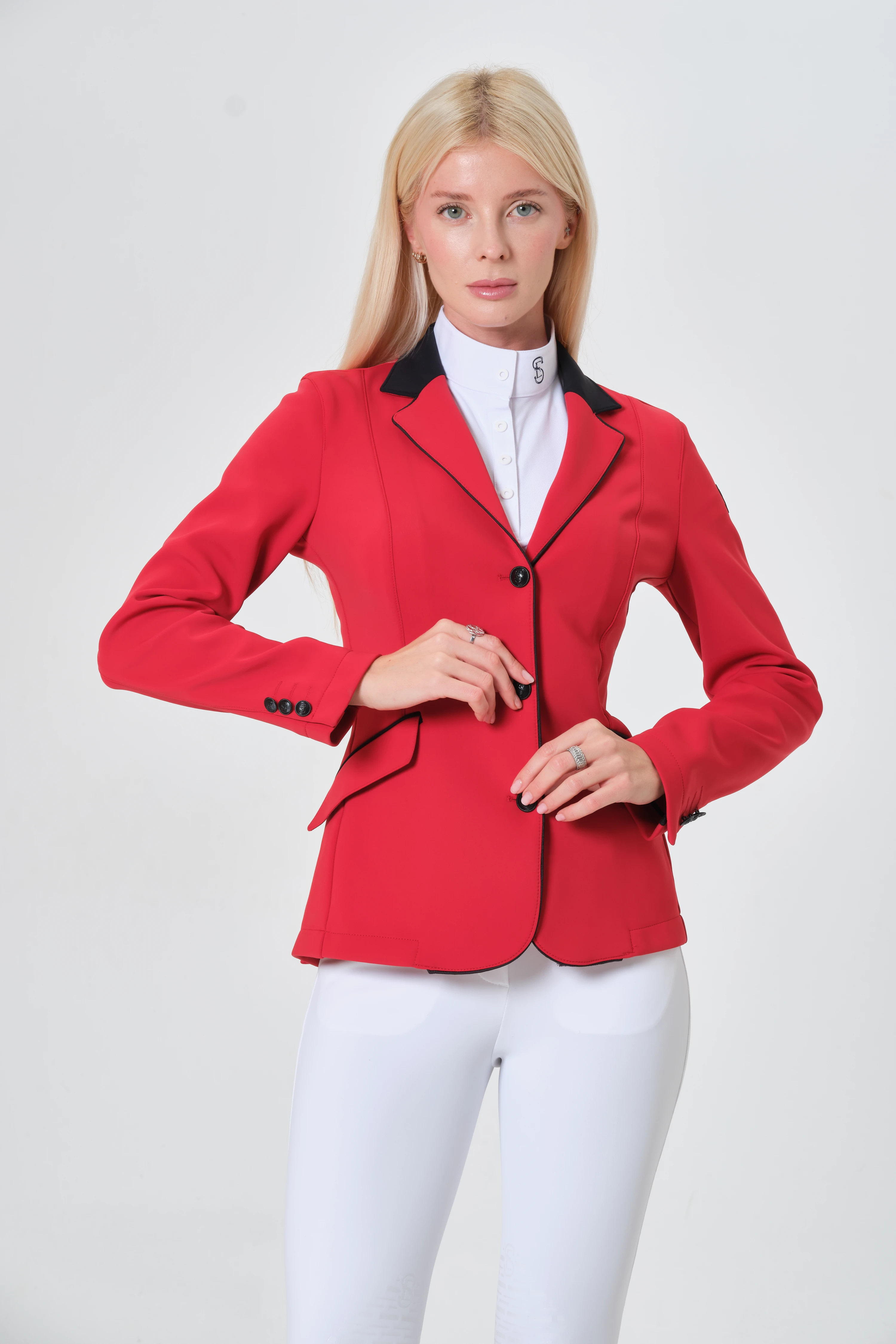 Kadın Binicilik Yarış Ceketi - Formula Red