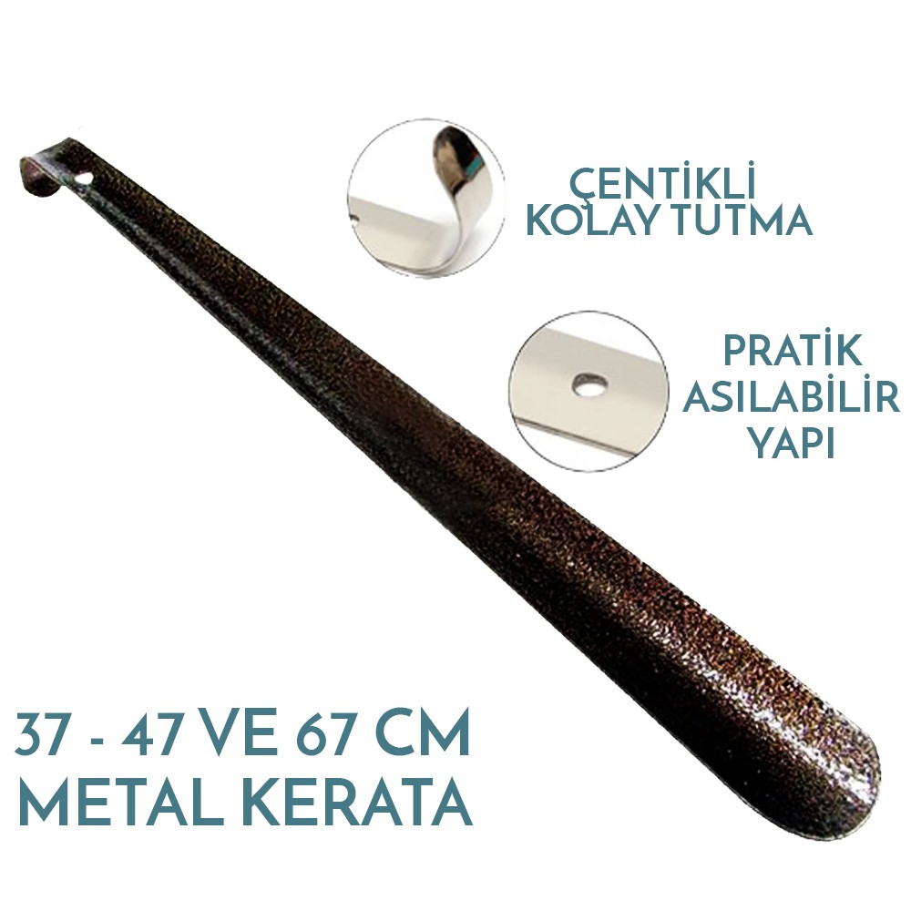 Metal Ayakkabı Çekeceği Kerata, Ömürlük Asılabilir Çekçek - 47 Cm