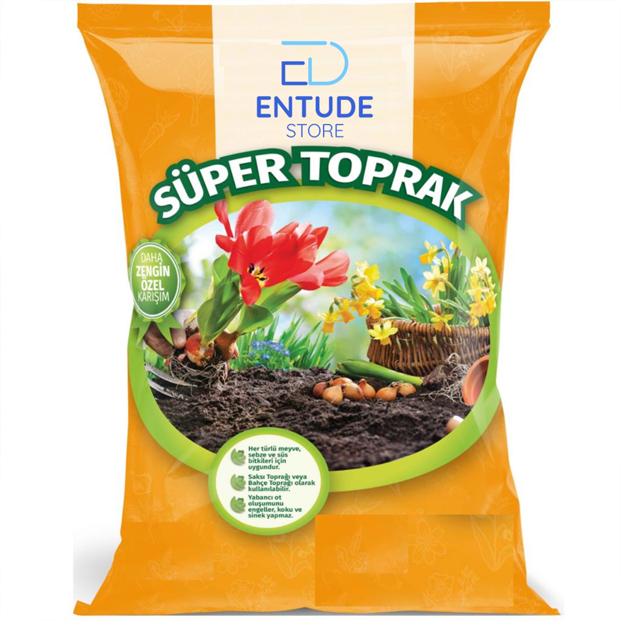 Bitki Toprağı 5 Lt, Doğal Torf Bitki Toprağı 5 Litre