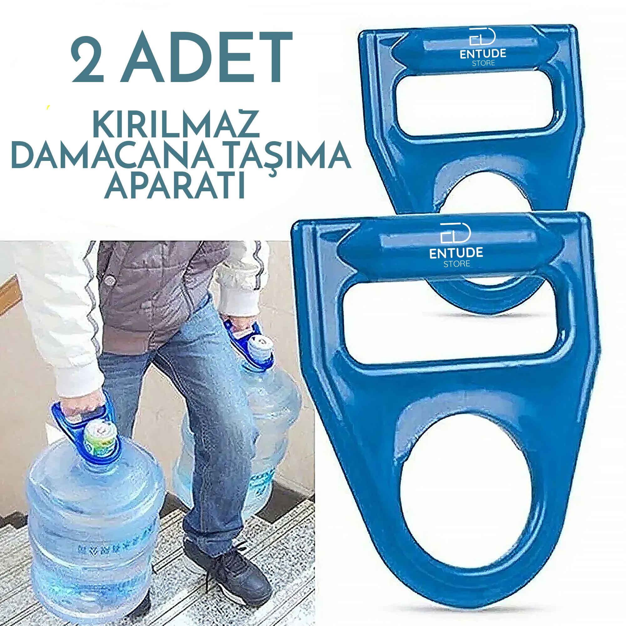 2 Adet Damacana Taşıyıcı - Damacana Tutacağı Taşıma Aparatı