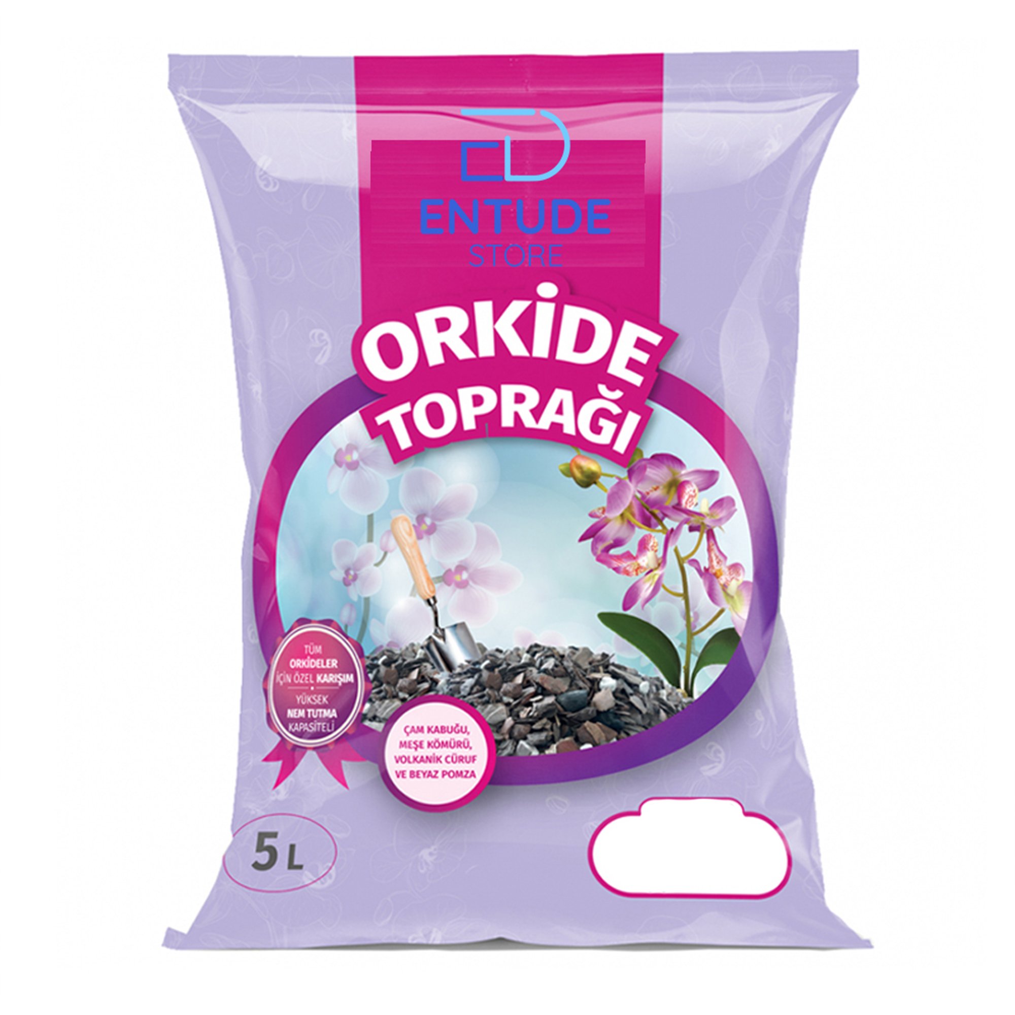 Doğal Orkide Toprağı 5 Lt, Özel Karışım Orkide Toprağı 5 Litre