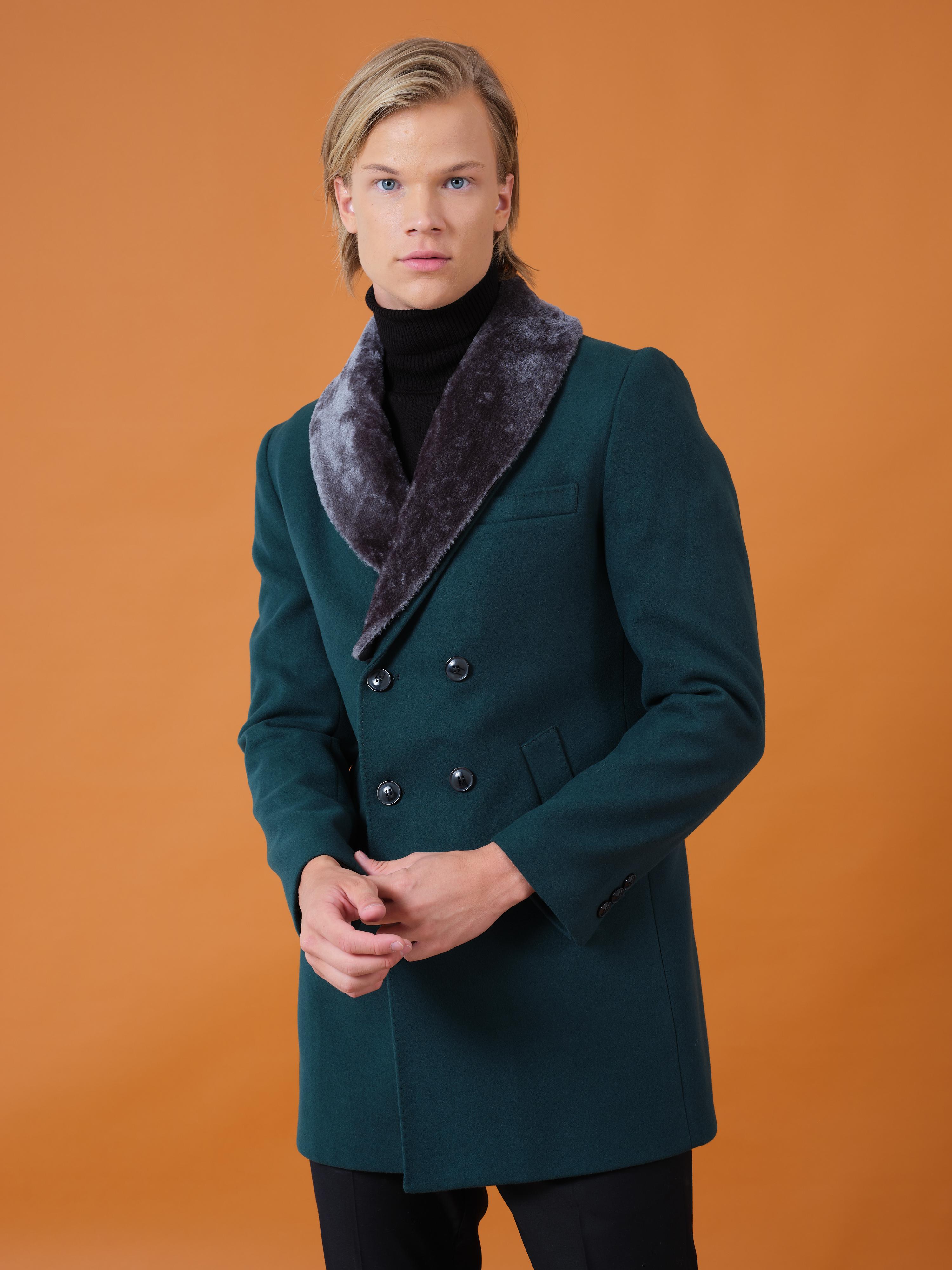 Mehmet Emin Teke Men's Wear Coat Green
