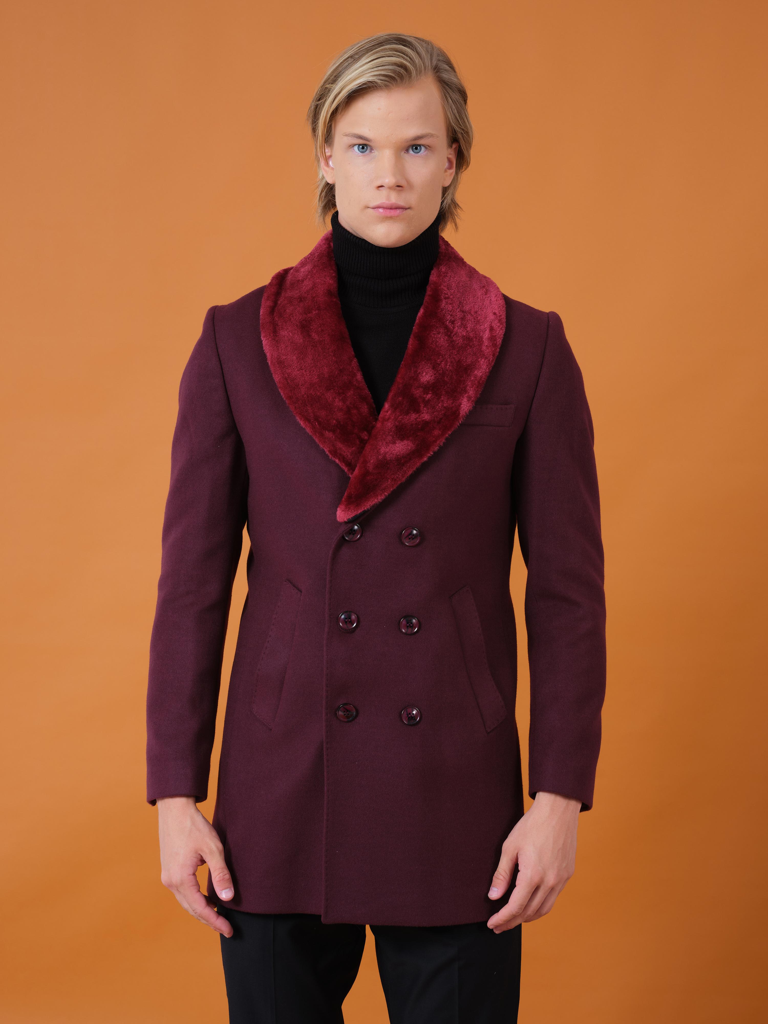 Mehmet Emin Teke Men's Wear Coat Red