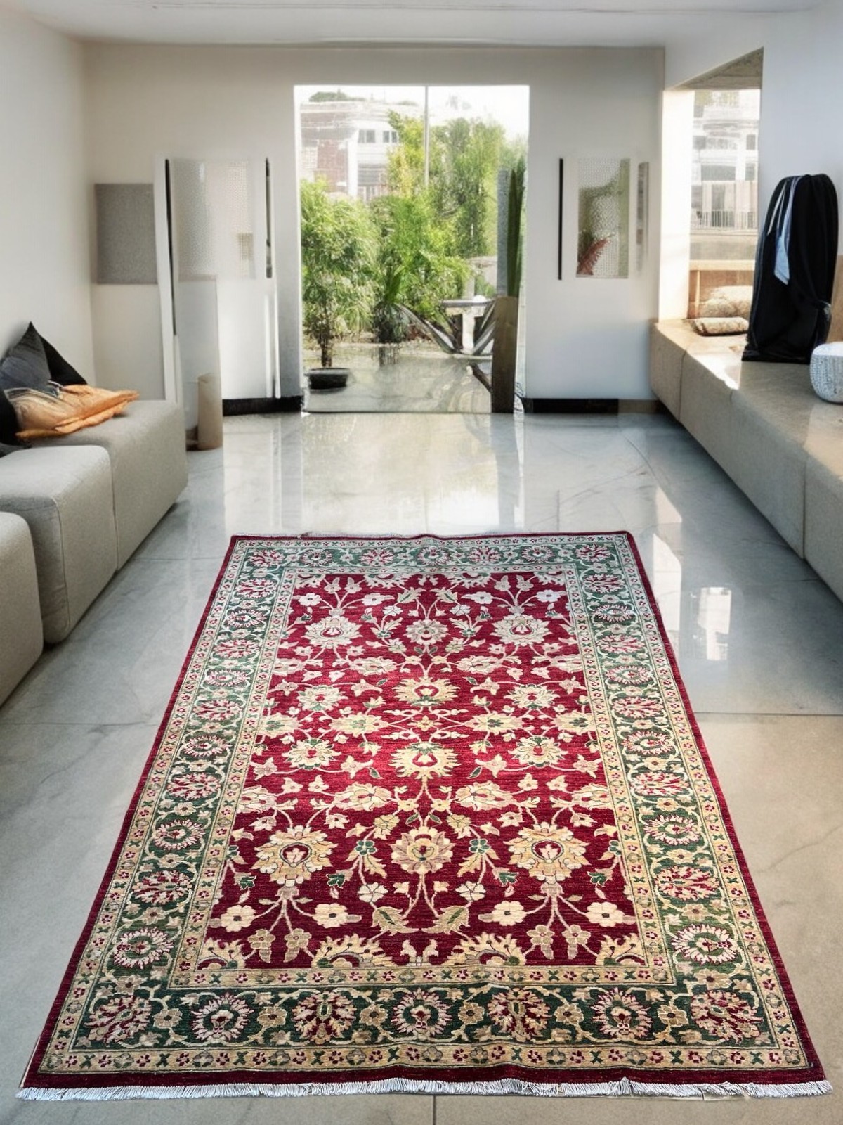 EL DOKUMA AFGAN UŞAK HALI - 281x290