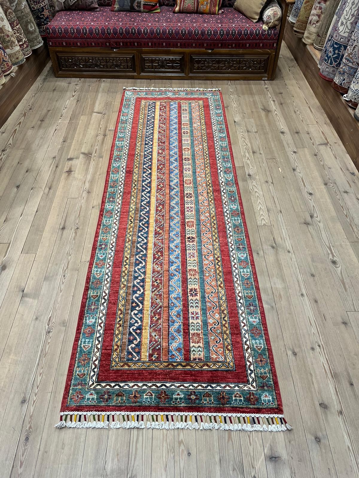 EL DOKUMA AFGAN HALI - 82 x 253
