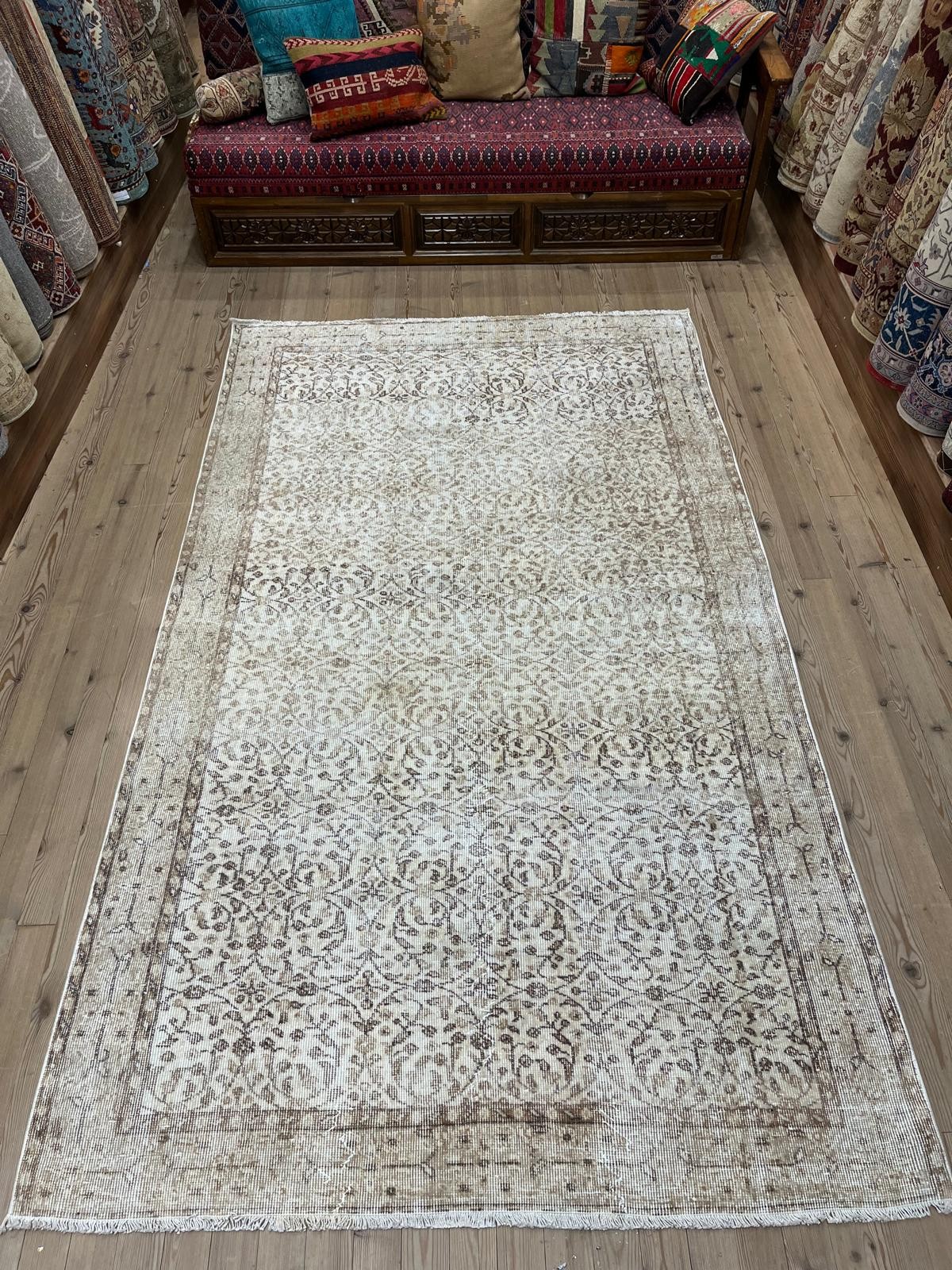 EL DOKUMA VİNTAGE HALI - 162 X 270