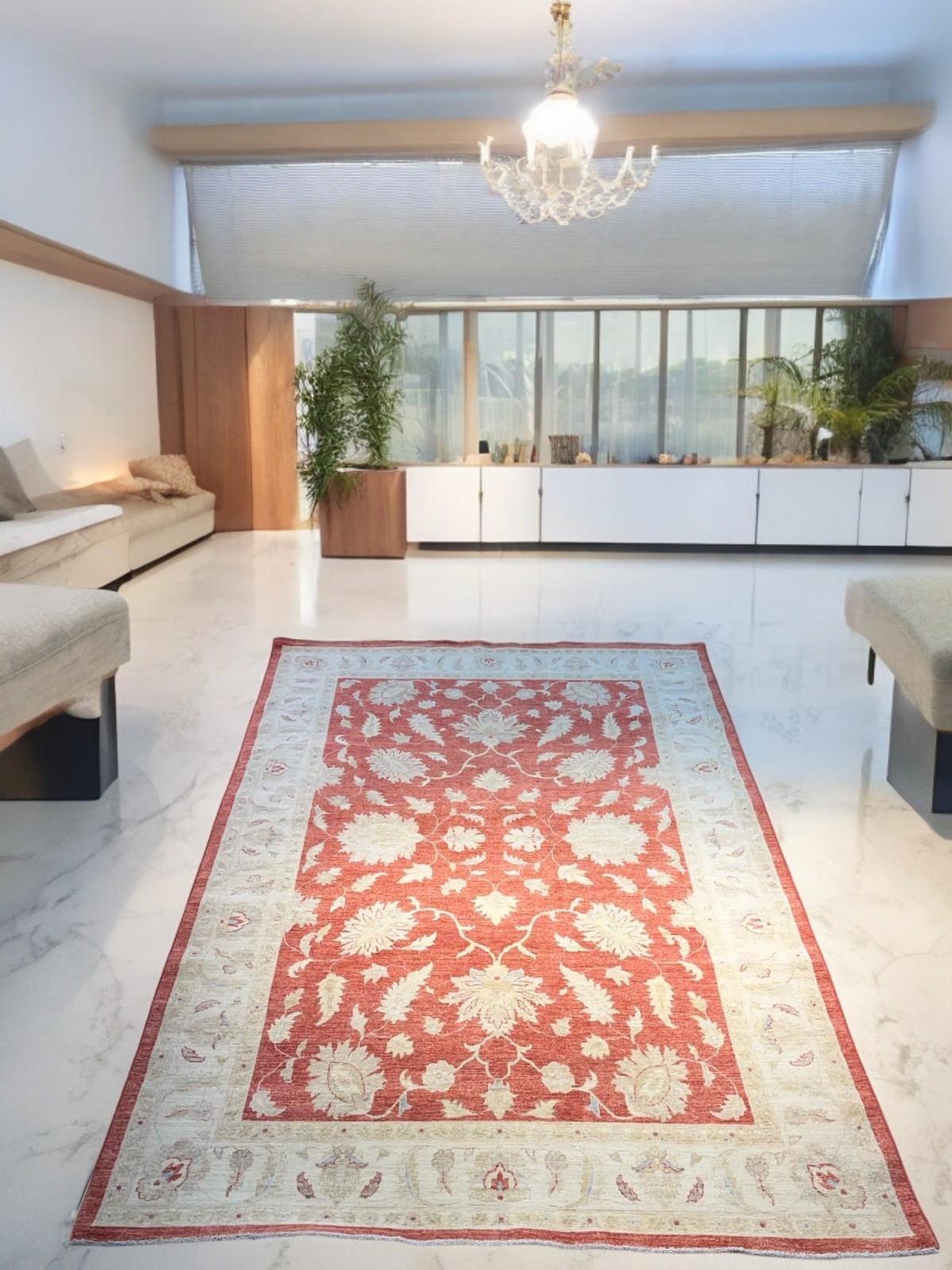 EL DOKUMA AFGAN UŞAK HALI - 305x296