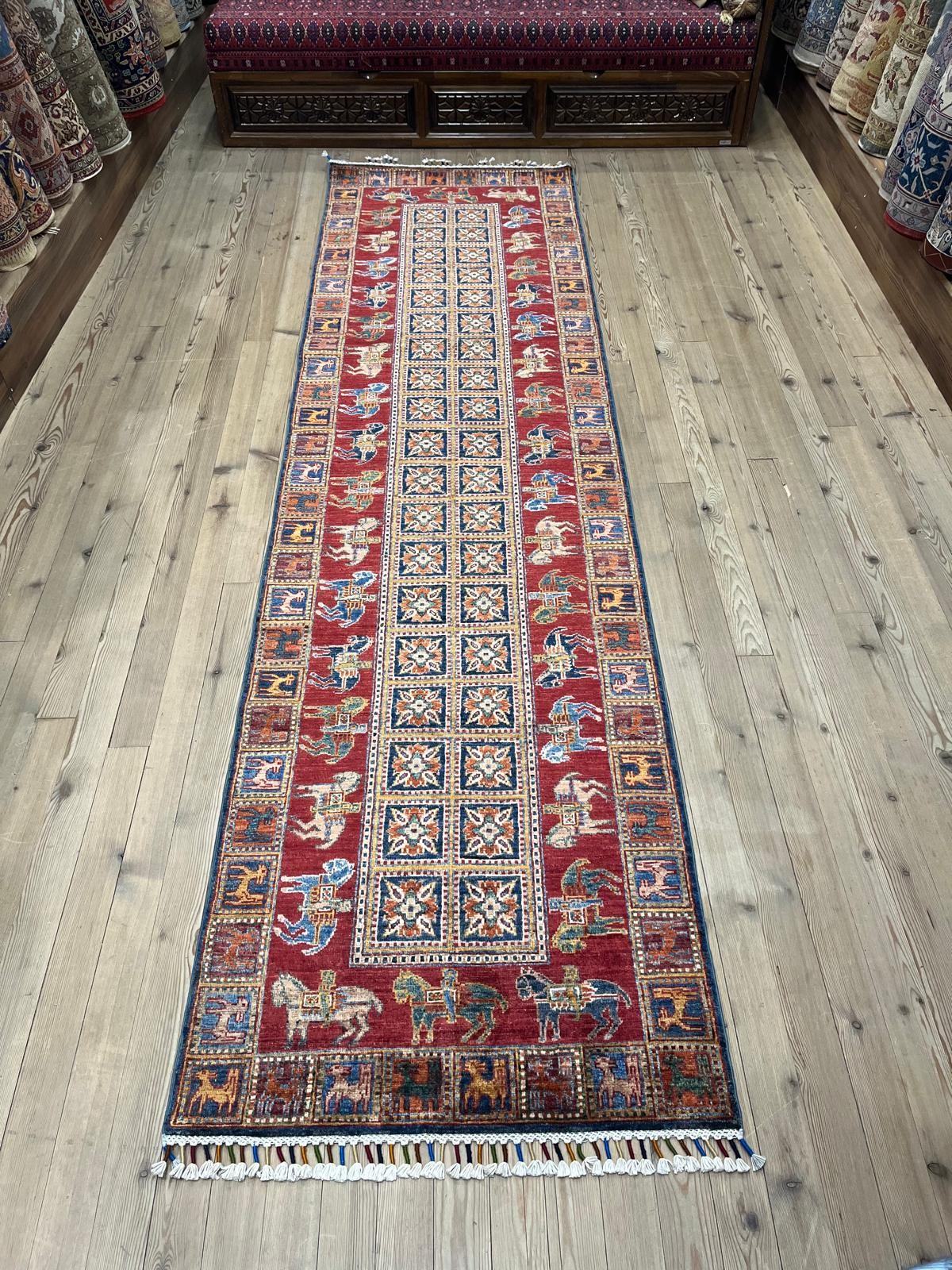 EL DOKUMA AFGAN HALI - 84 x 309