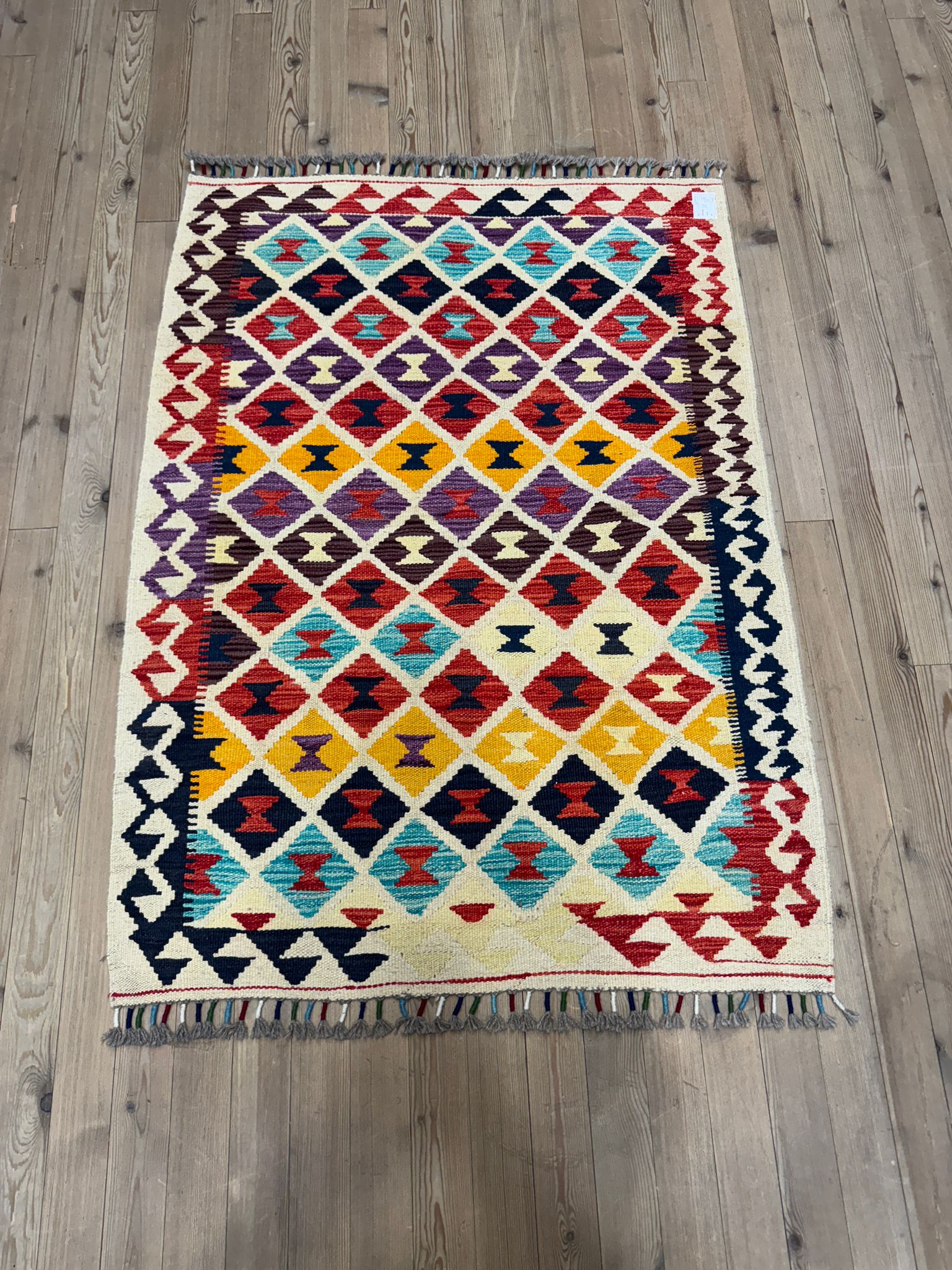 EL DOKUMA AFGAN KİLİM - 101 x 148