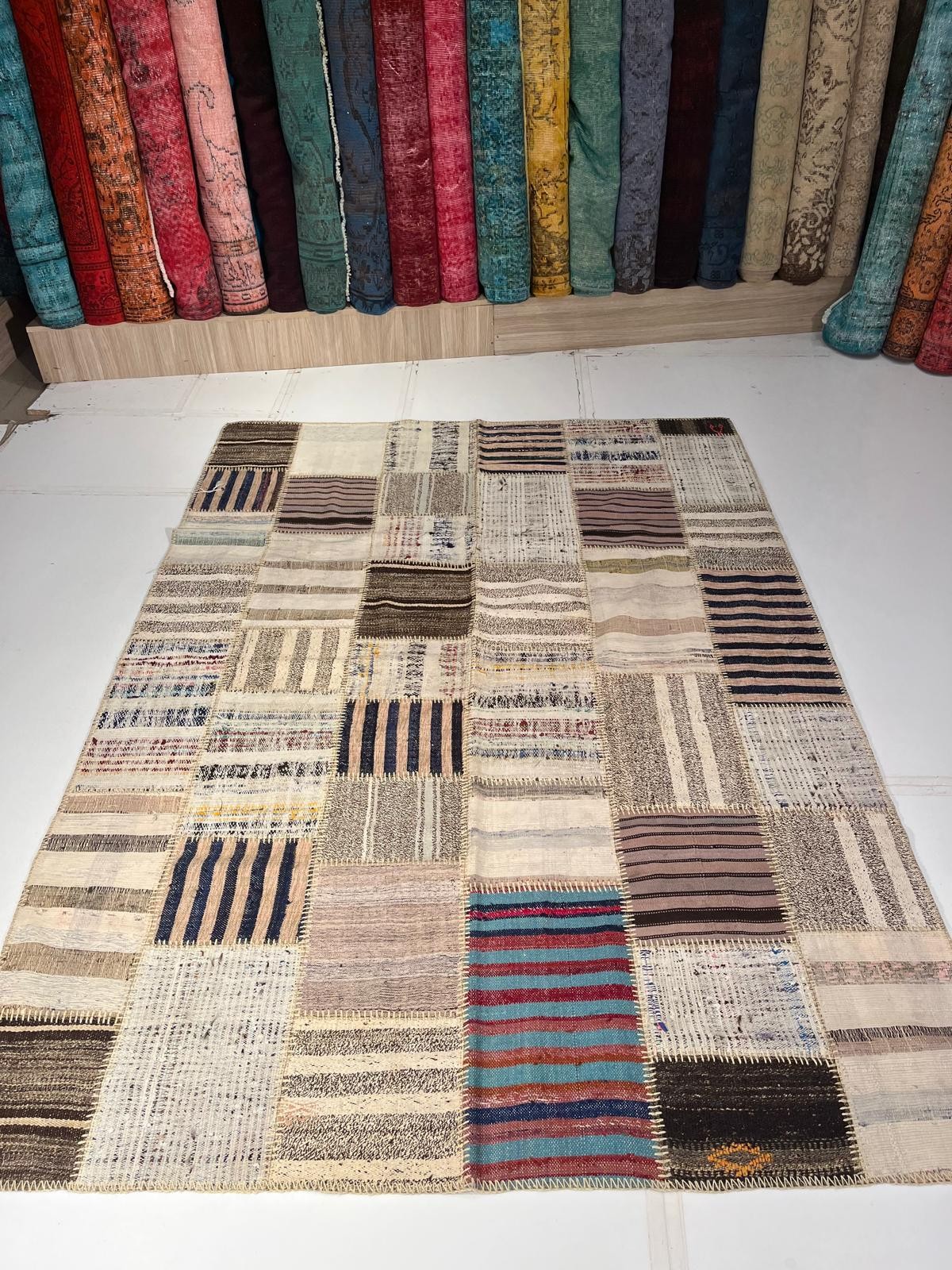 EL DOKUMA PATCHWORK HALI - 170 x 237