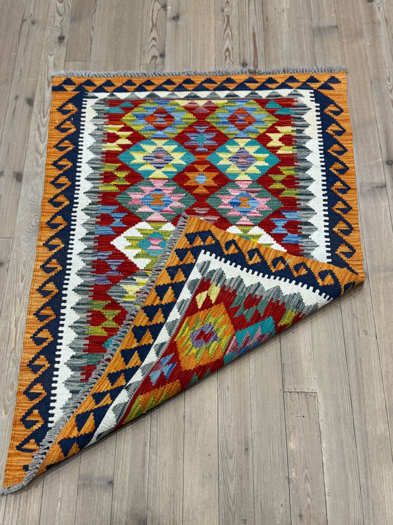 EL DOKUMA AFGAN KİLİM - 100 x 150