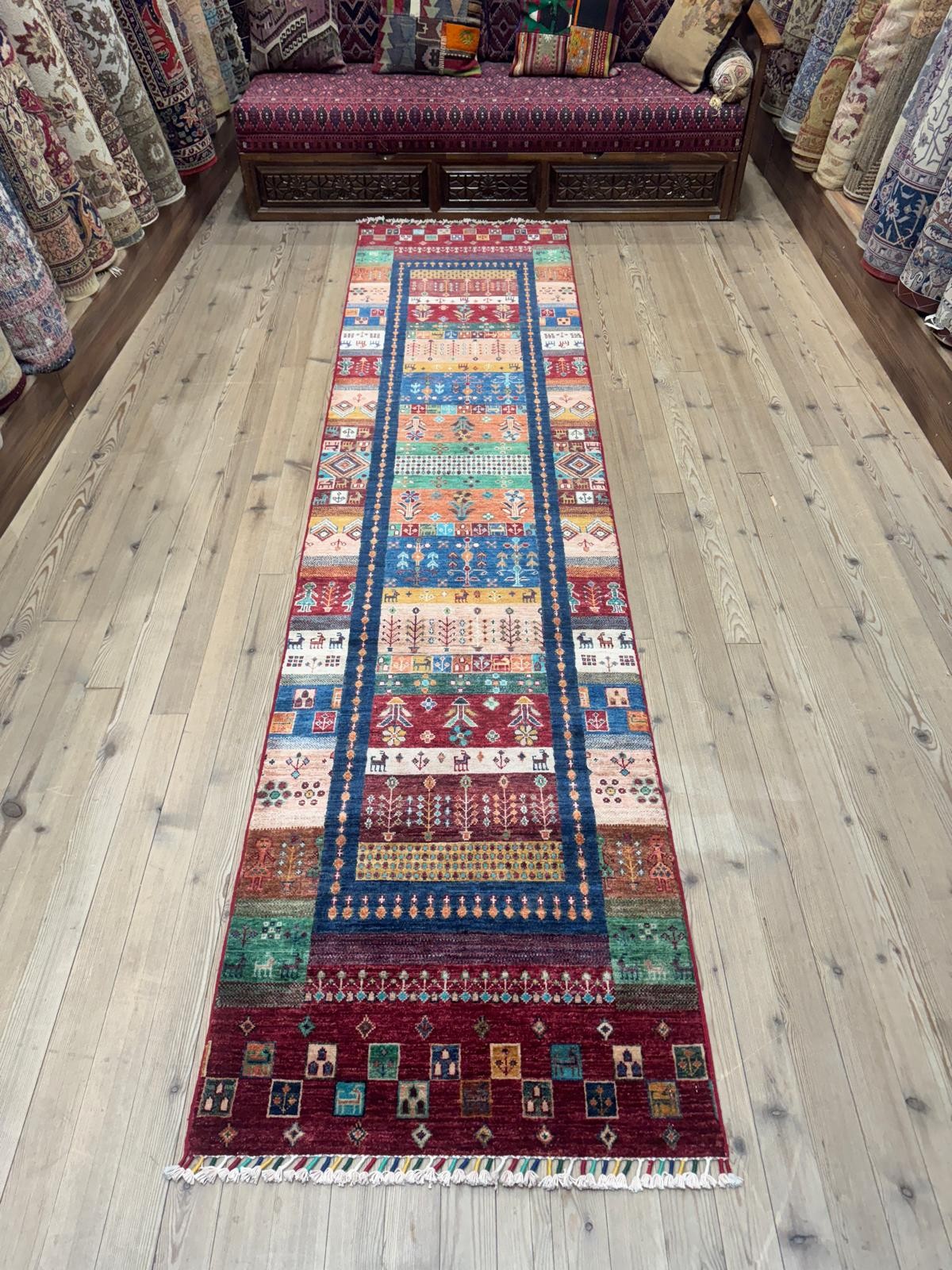 EL DOKUMA AFGAN HALI - 78 x 324