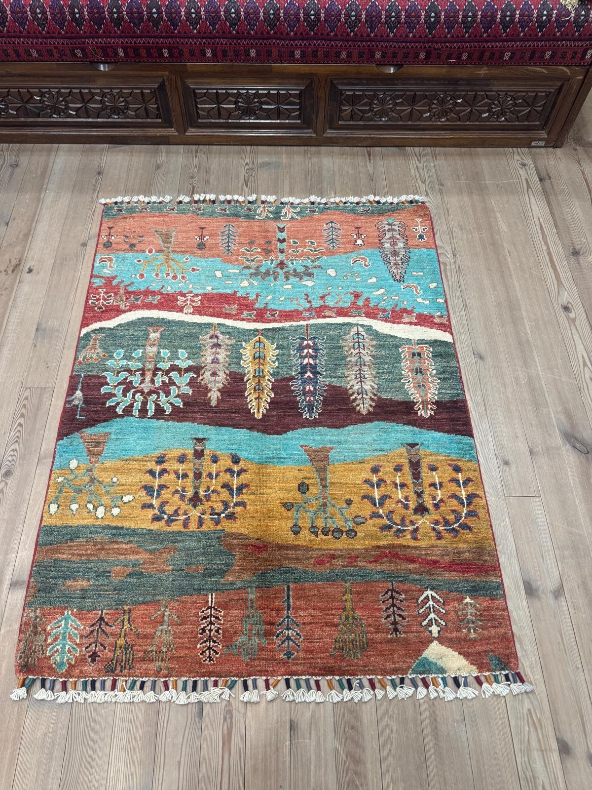 EL DOKUMA AFGAN HALI - 92 x 120