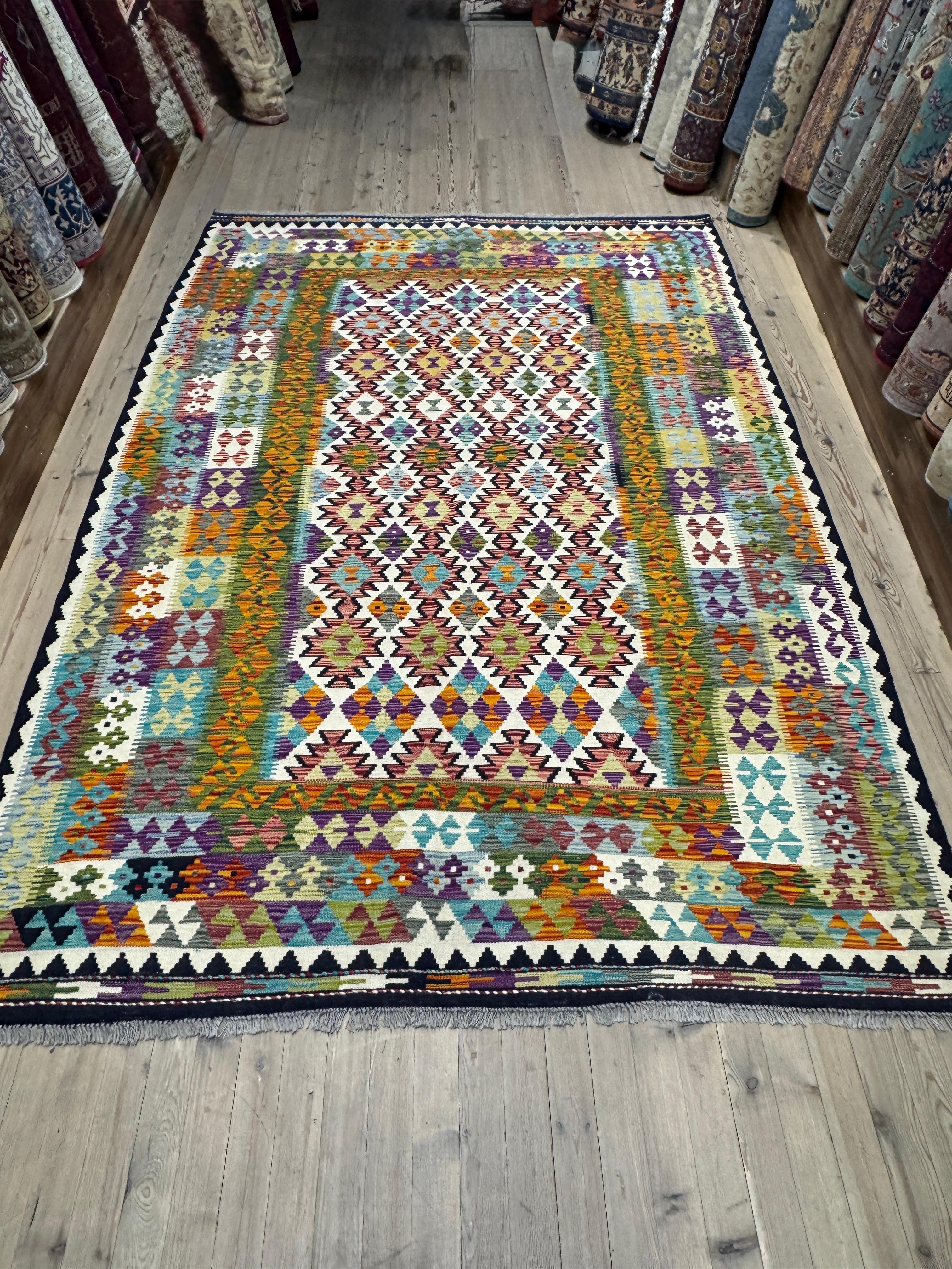 EL DOKUMA AFGAN KİLİM - 286 x 282