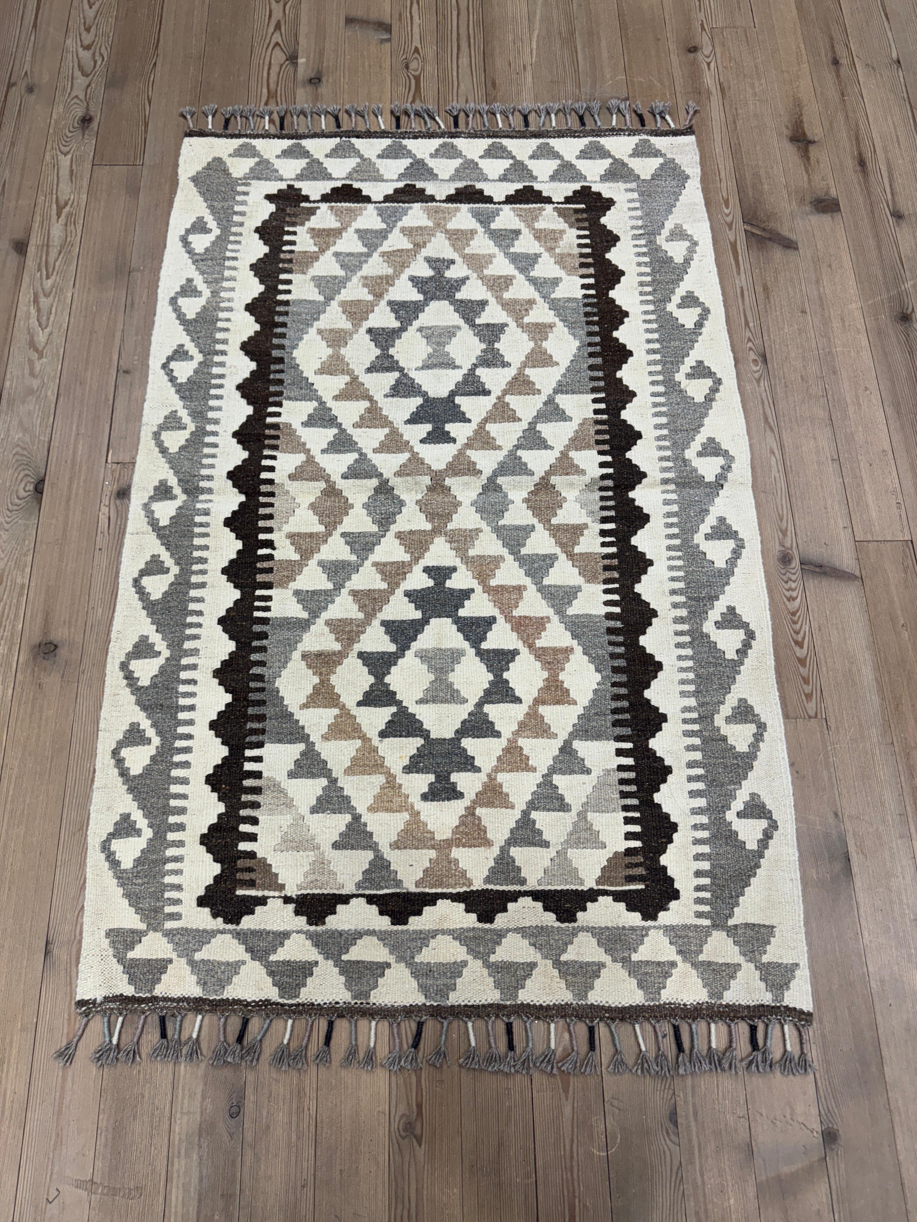 EL DOKUMA AFGAN KİLİM - 82 x 127