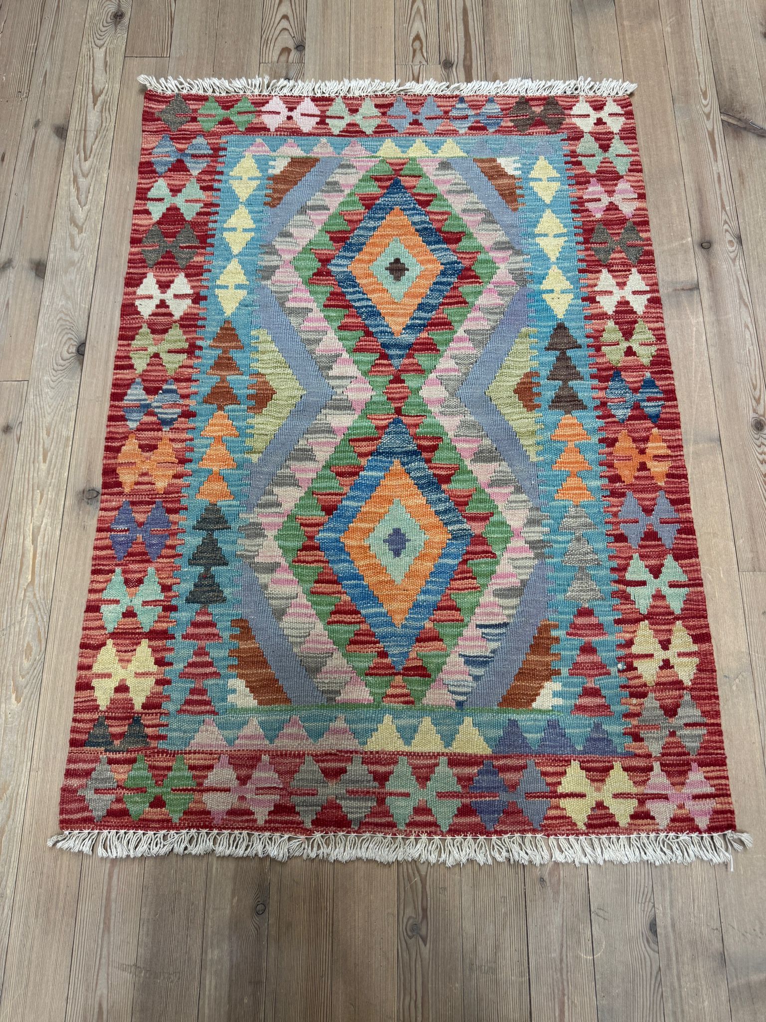 EL DOKUMA AFGAN KİLİM - 80 x 109