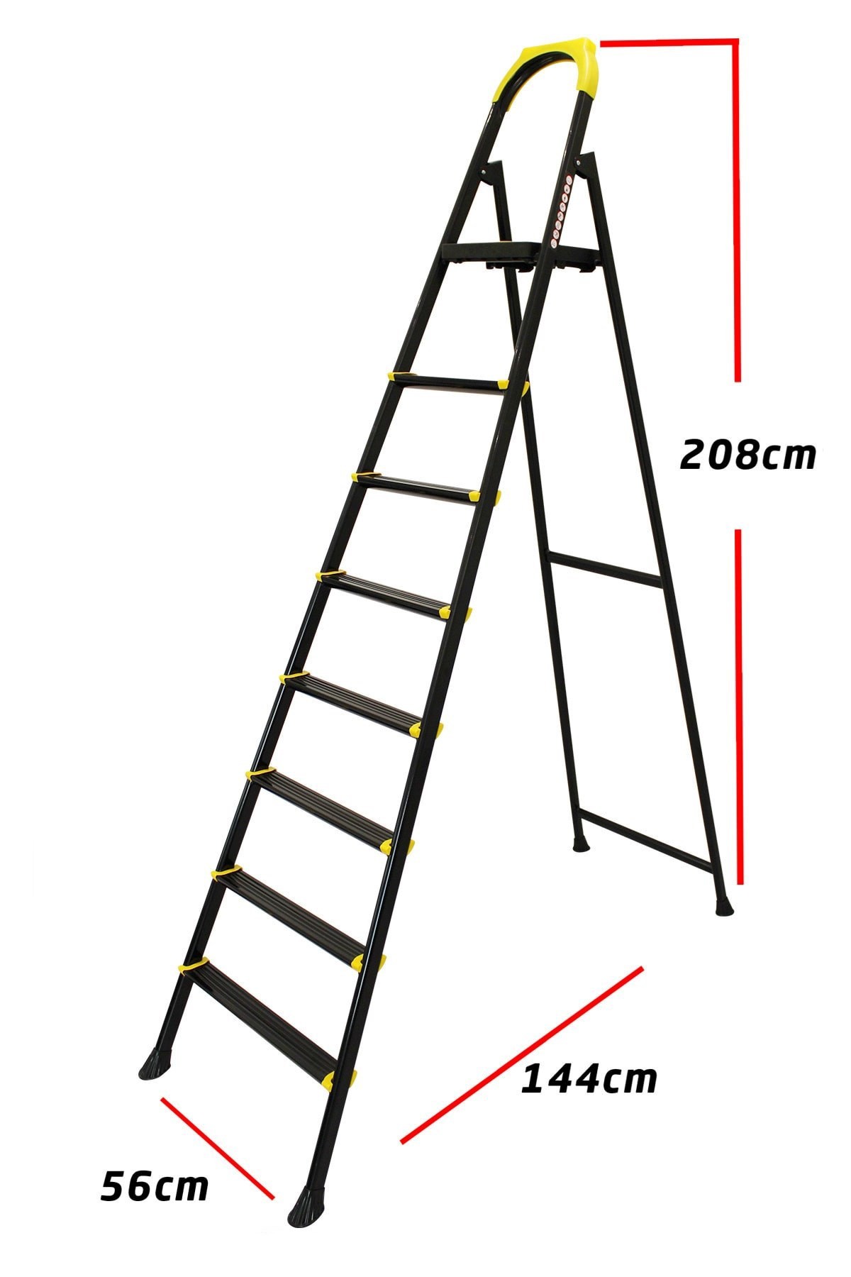 Leo 7+1 Basamaklı Metal Merdiven, leo7