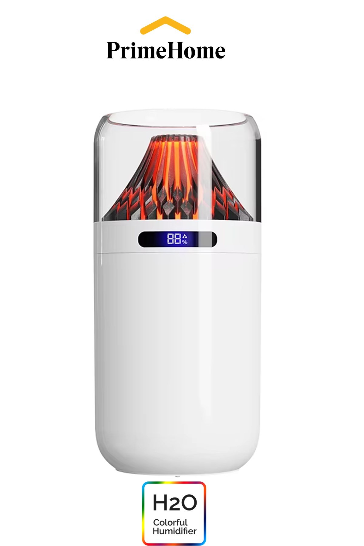 H2o Şarjlı 300 ml Volkan Aromaterapi Nemlendirici  Led Işıklı Araba Kullanımı 