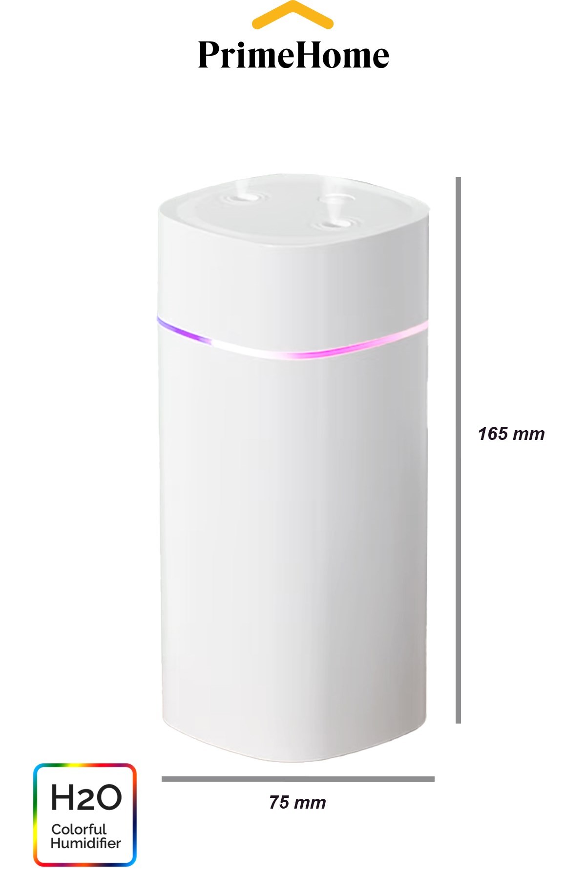 H2o Nemlendirici Buhar Makinası 600 Ml Hava Ultrasonik Çift Başlık
