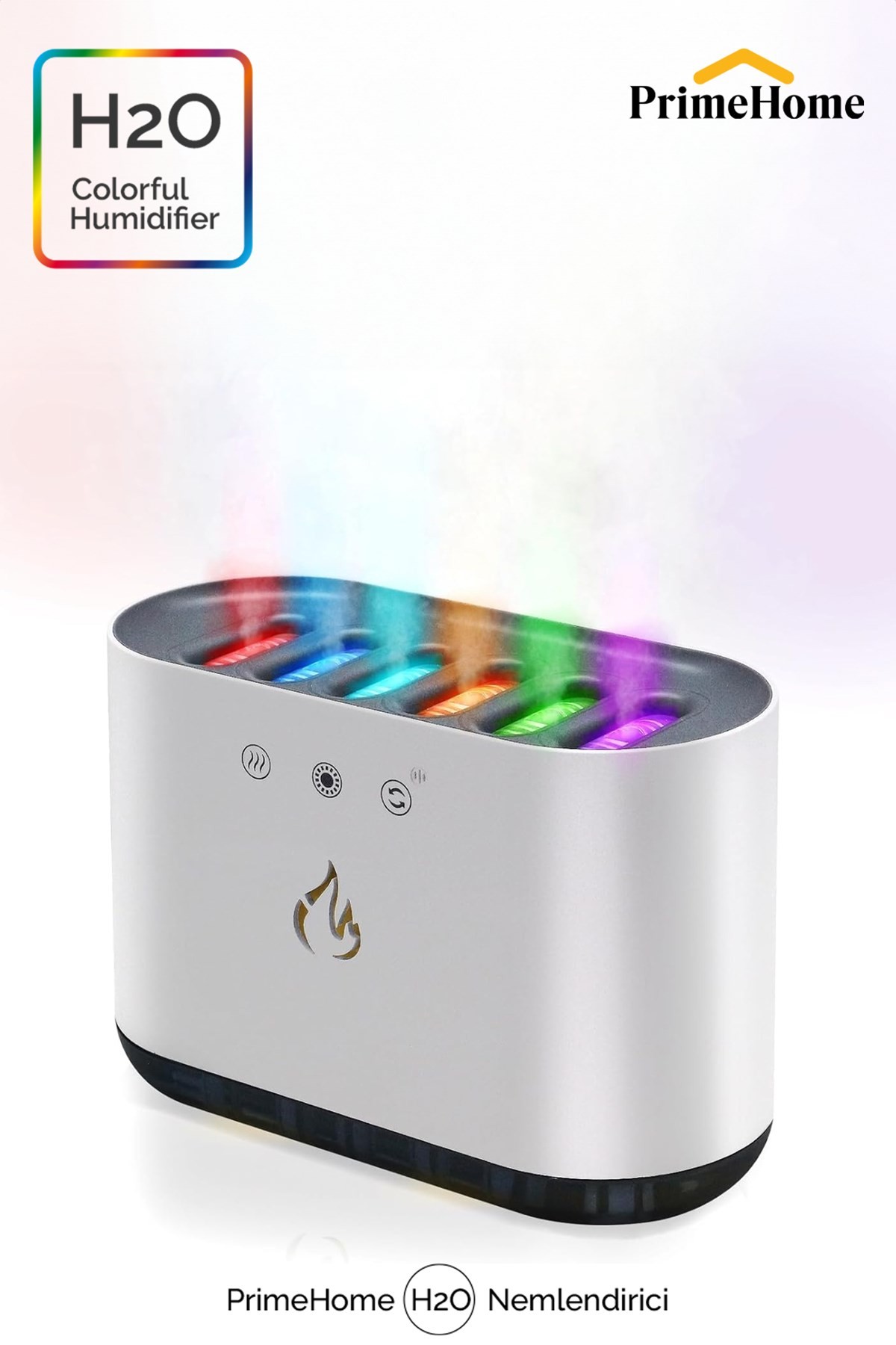 Primehome Mist Maker H2o Humidifier Ortam Oda Nemlendirici Ekolyzer Ses sensörlü 