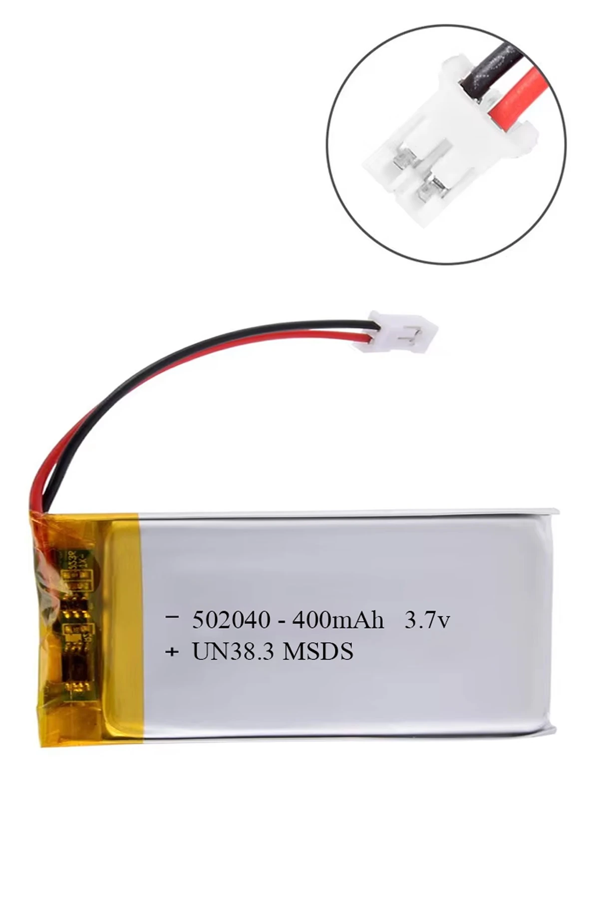 502040 3.7 Volt 400 Mah Lityum Polimer Pil