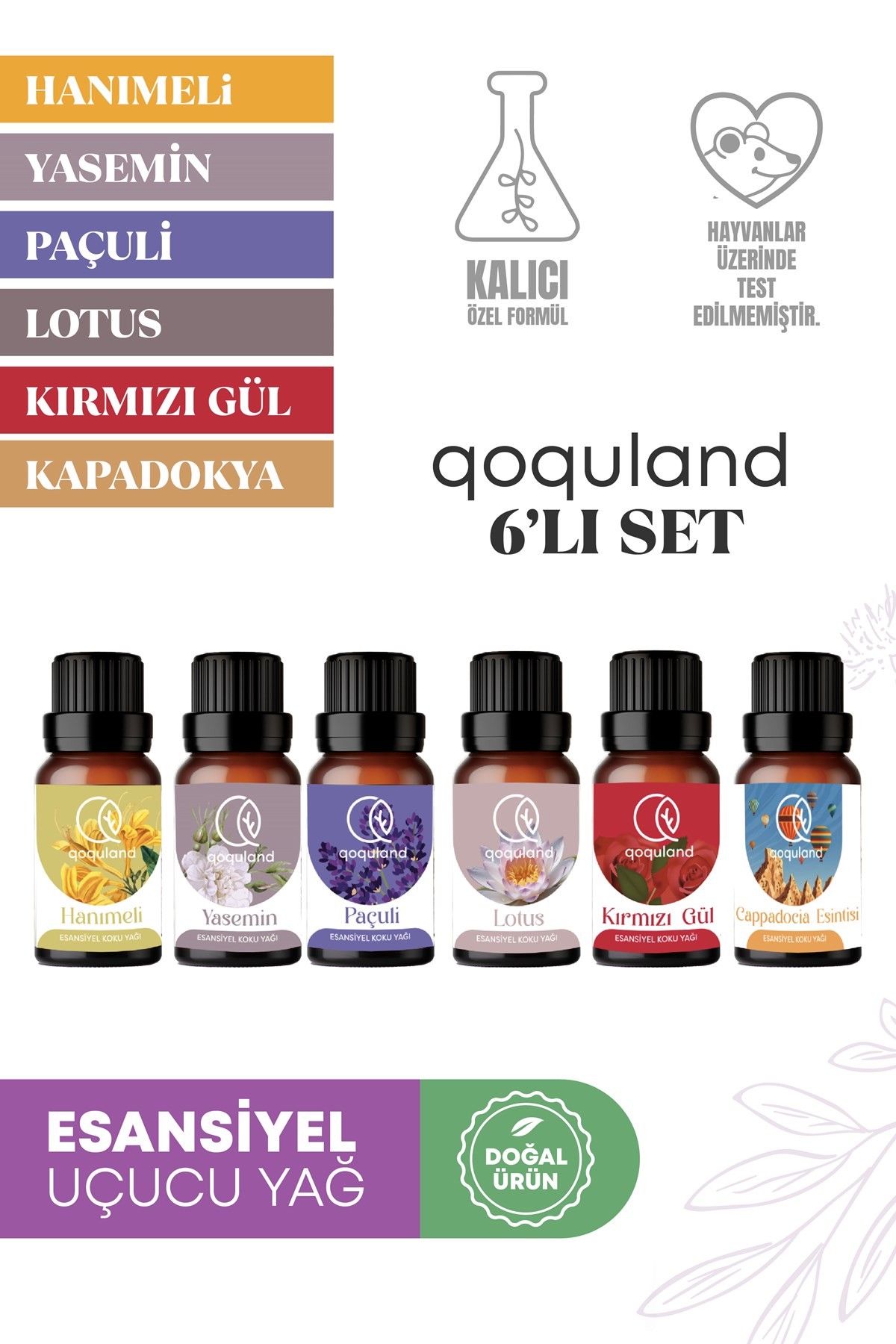 6 lı set3 vip Uçucu Yağ Buhurdanlık Esansı Oda Kokusu Esansiyel 6 adet  Yağ  10ml Humidifier